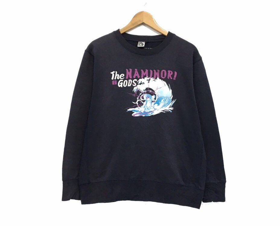 Japanese Brand NAMINORITATSUJIN SURF Crewneck Sukajan Sweatshirt Size US M / EU 48-50 / 2 - 2 Thumbnail