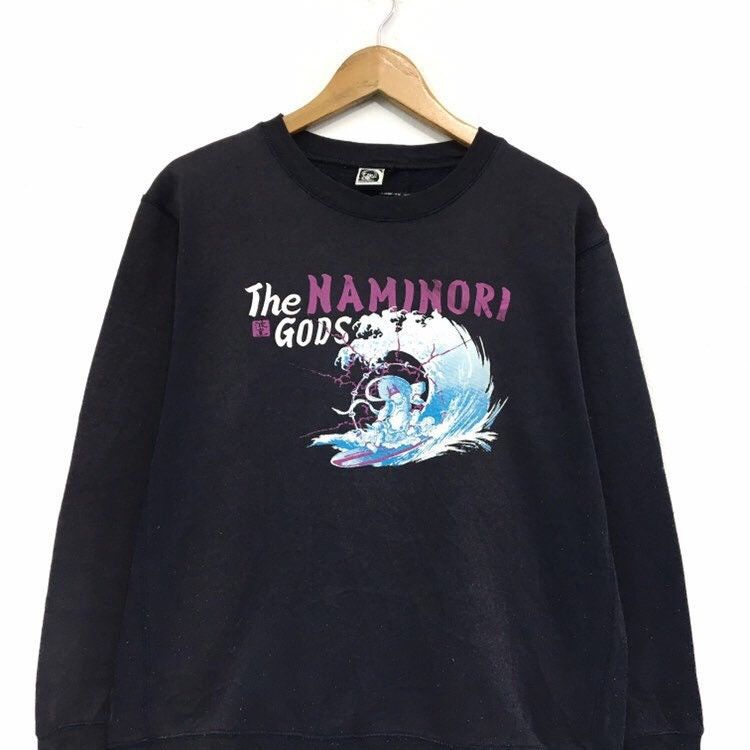 Japanese Brand NAMINORITATSUJIN SURF Crewneck Sukajan Sweatshirt Size US M / EU 48-50 / 2 - 4 Thumbnail