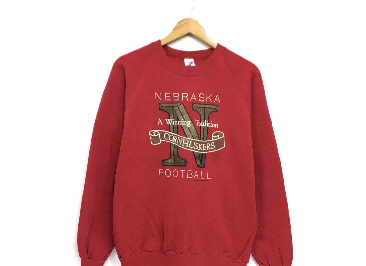 Jerzees Vintage 90s NEBRASKA CORNHUSKERS Crewneck Sweatshirt Size US M / EU 48-50 / 2 - 3 Thumbnail