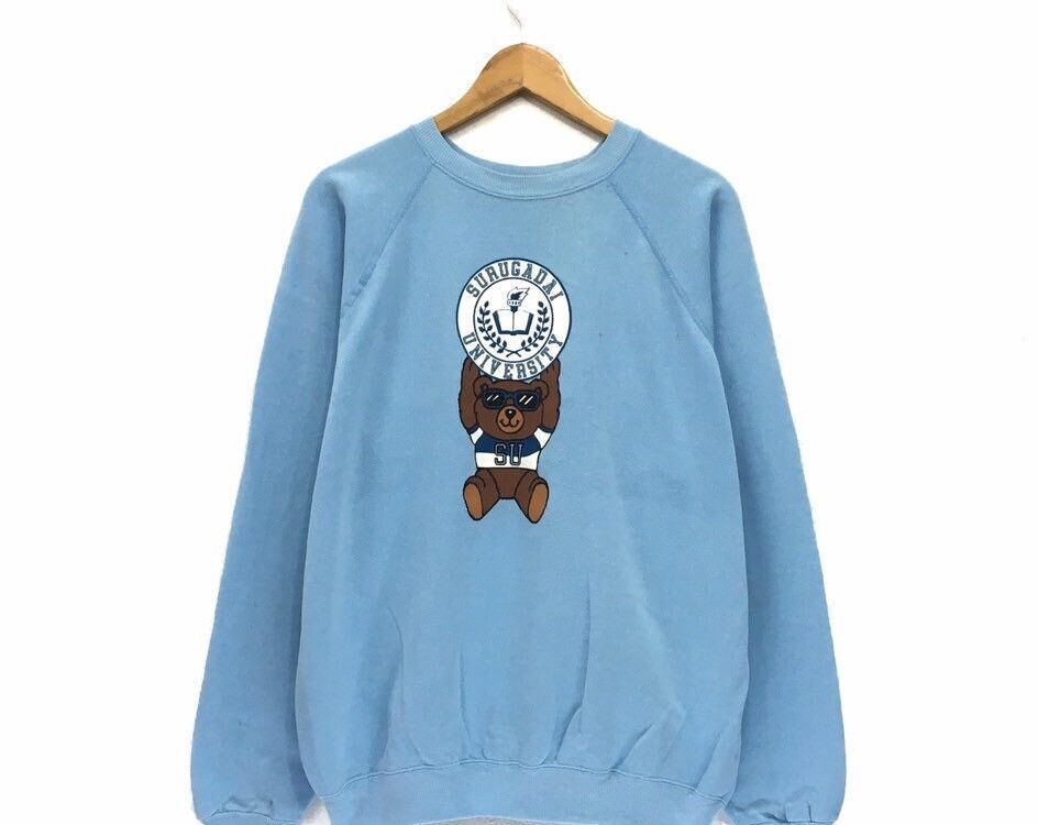 Hanes × Japanese Brand Vintage 90s Hanes Surugadai University Sweatshirt Size US XL / EU 56 / 4 - 2 Thumbnail
