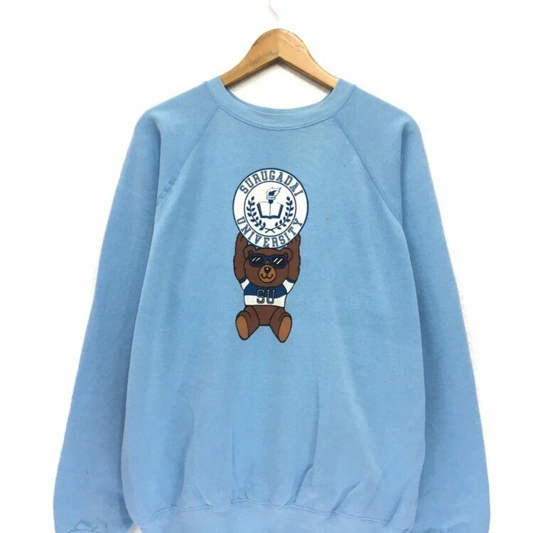 Hanes × Japanese Brand Vintage 90s Hanes Surugadai University Sweatshirt Size US XL / EU 56 / 4 - 3 Thumbnail