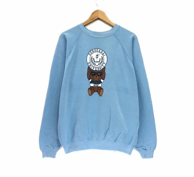 Hanes × Japanese Brand Vintage 90s Hanes Surugadai University Sweatshirt Size US XL / EU 56 / 4 - 1 Thumbnail