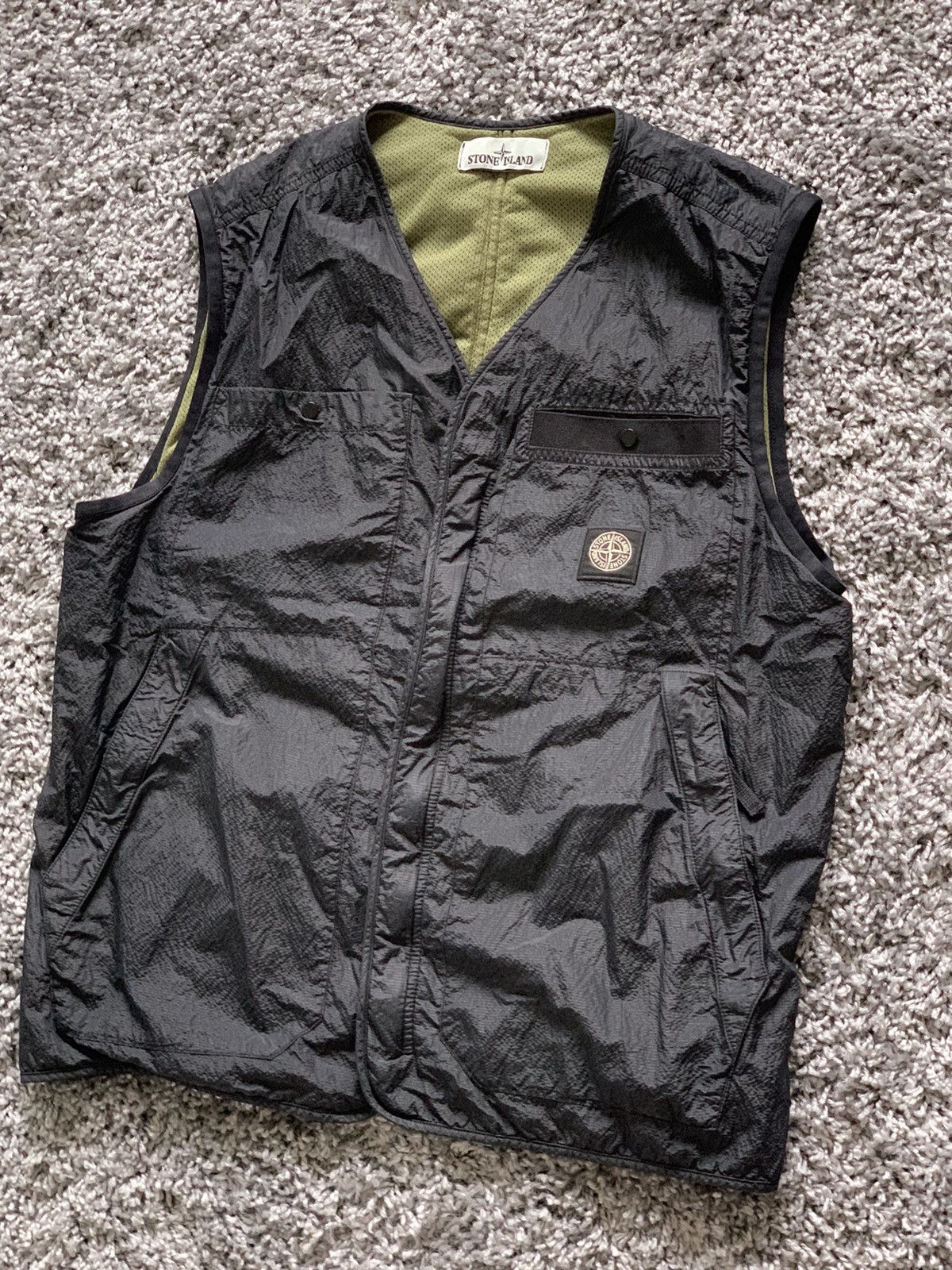 Stone island clearance seersucker vest