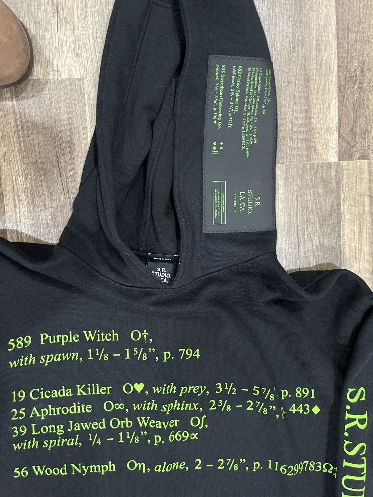 Sterling Ruby S.R. Studios insect hoodie Size US XS / EU 42 / 0 - 4 Thumbnail