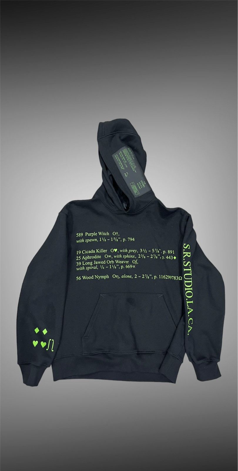 Sterling Ruby S.R. Studios insect hoodie Size US XS / EU 42 / 0 - 1 Thumbnail