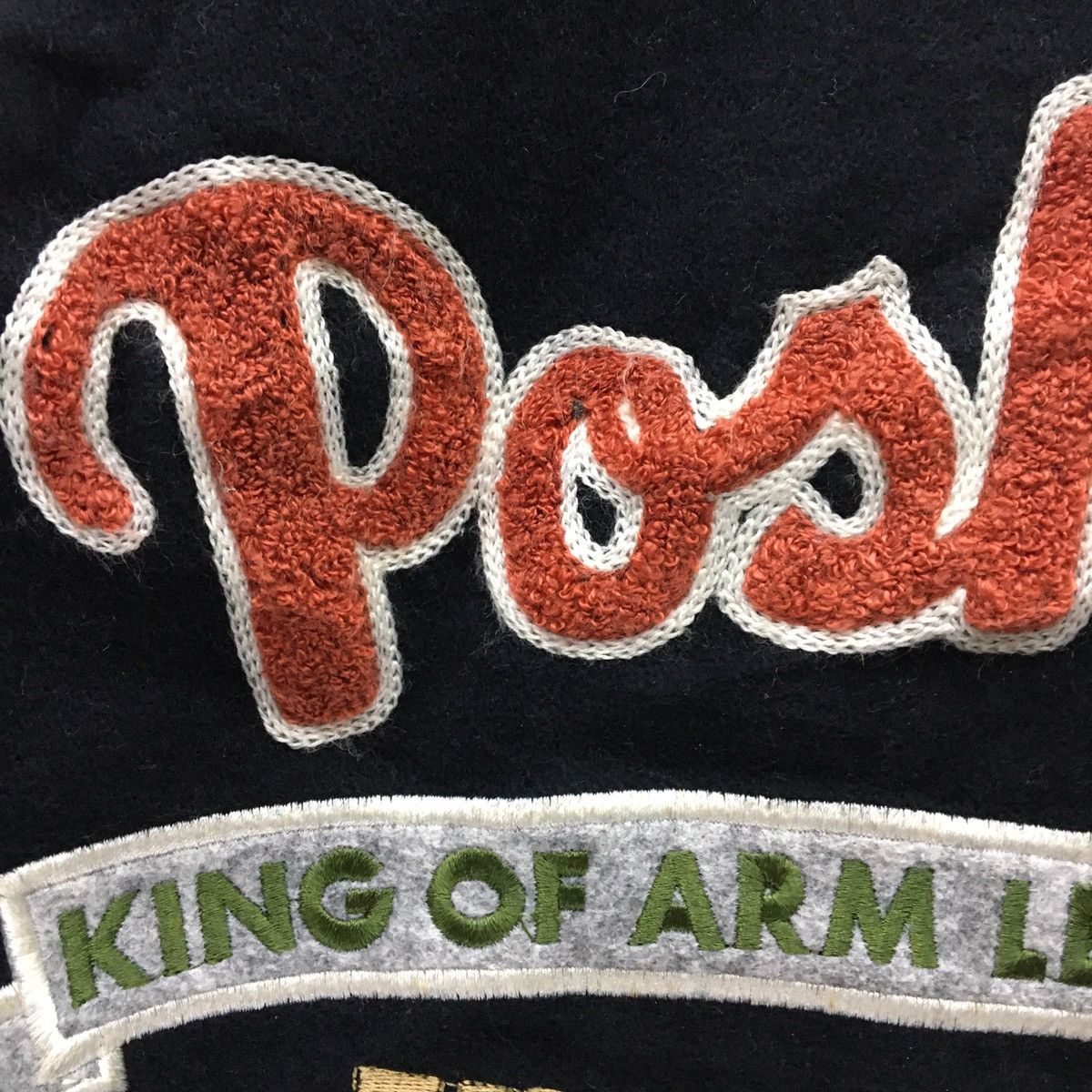 Japanese Brand Vintage POSHBOY Leather Varsity Jacket Size US M / EU 48-50 / 2 - 14 Thumbnail