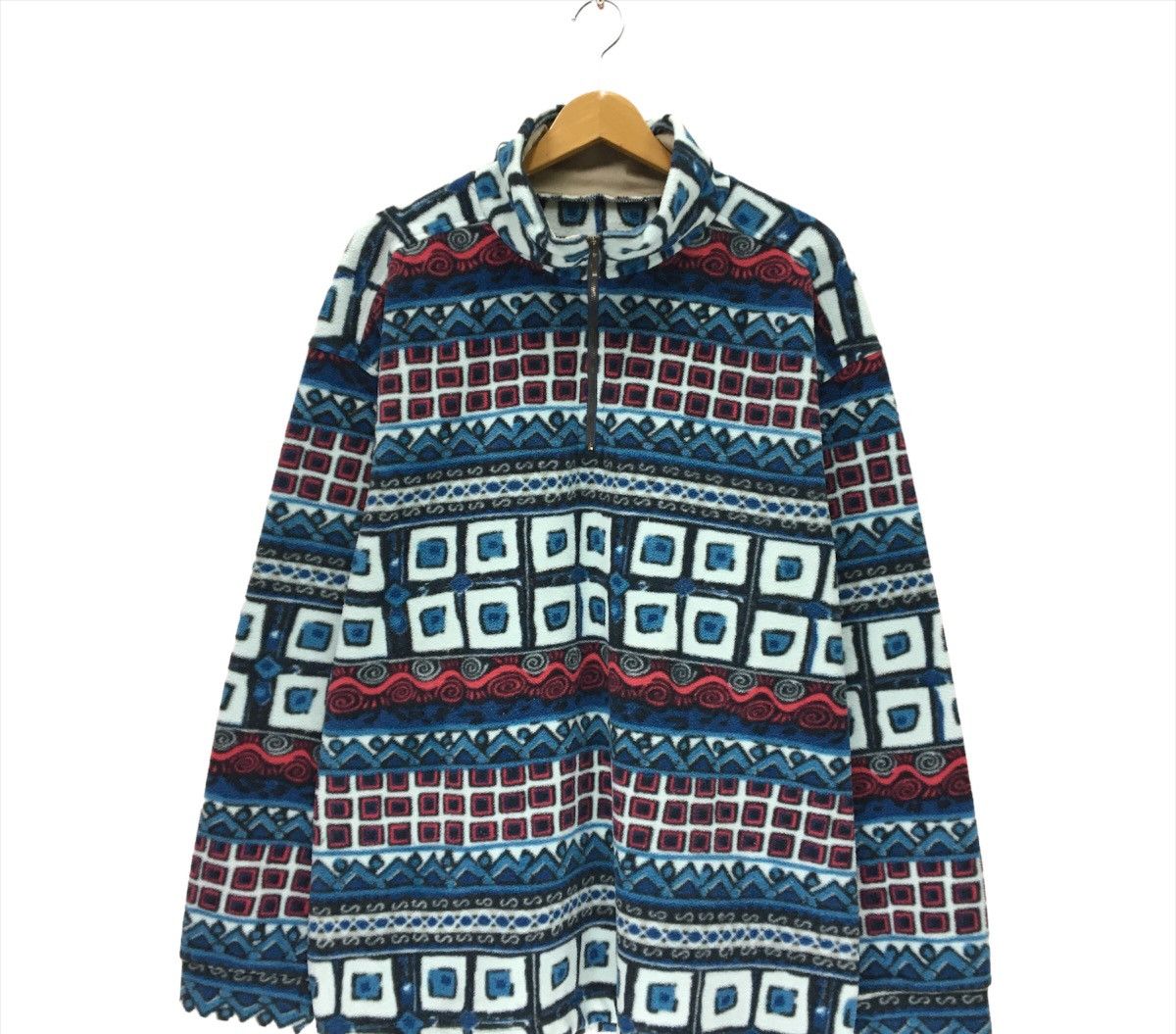 Japanese Brand Navajo Multicolour Aztec Design Fleece Size US XL / EU 56 / 4 - 3 Thumbnail