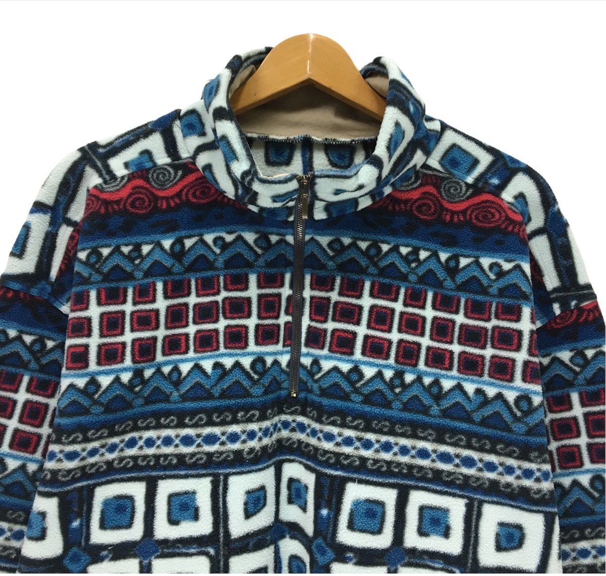 Japanese Brand Navajo Multicolour Aztec Design Fleece Size US XL / EU 56 / 4 - 5 Thumbnail