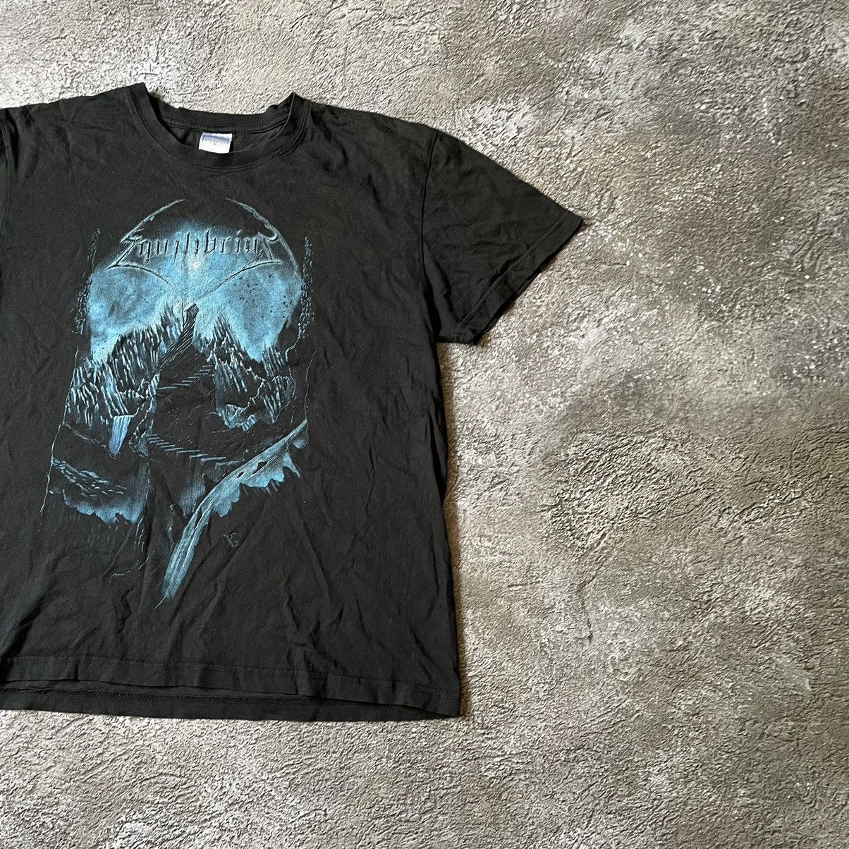 Vintage Vintage 90s Sun Faded Graphic Tee Skull Goth Grunge Boxy M Size US M / EU 48-50 / 2 - 4 Thumbnail