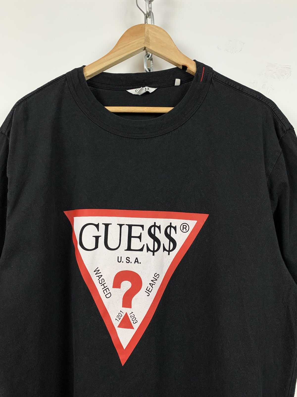 A$AP Rocky × Guess Guess x ASAP Rocky Washed Black T-Shirt Size US L / EU 52-54 / 3 - 5 Thumbnail