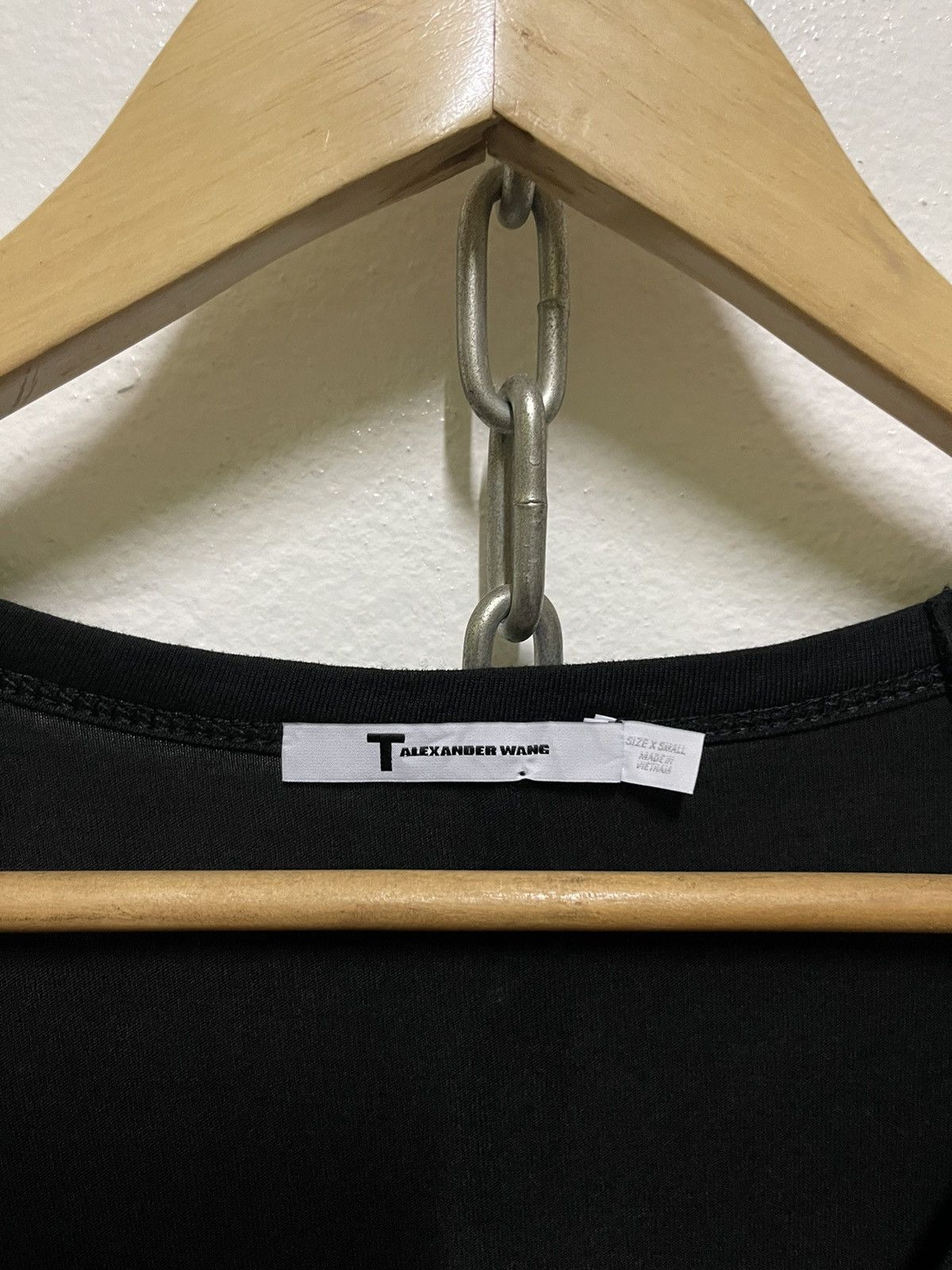 Alexander Wang Plain T Shirt V Neck Rayon Size US XS / EU 42 / 0 - 6 Thumbnail