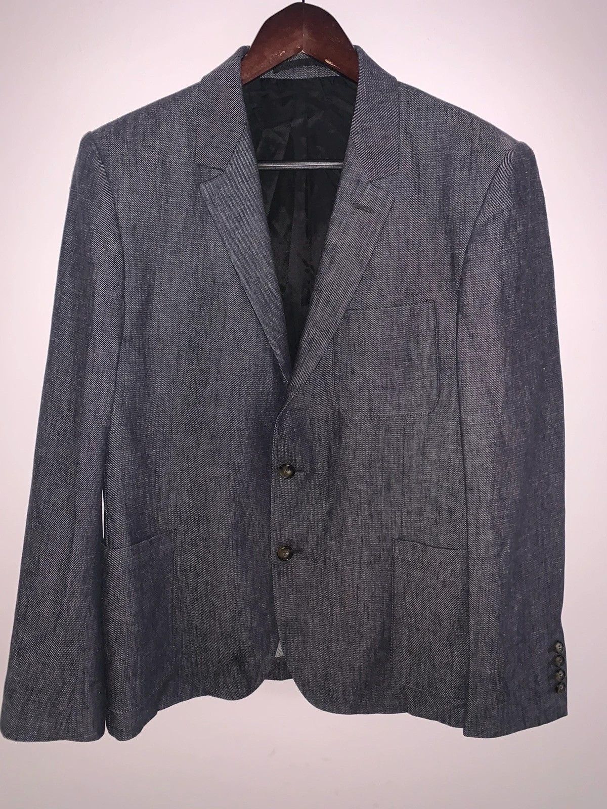 AMI AMI Linen Blazer Size 52R - 2 Thumbnail