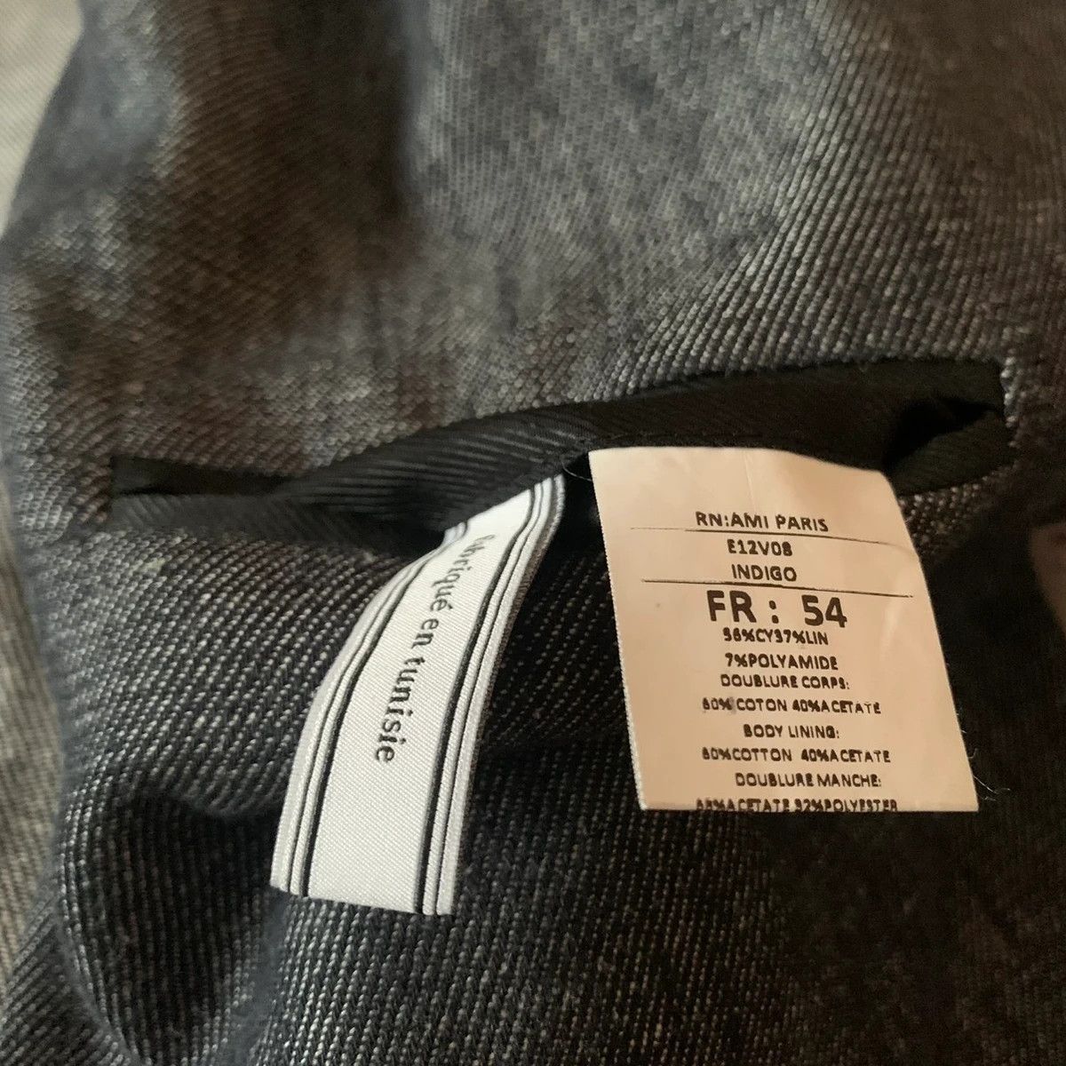 AMI AMI Linen Blazer Size 52R - 7 Thumbnail