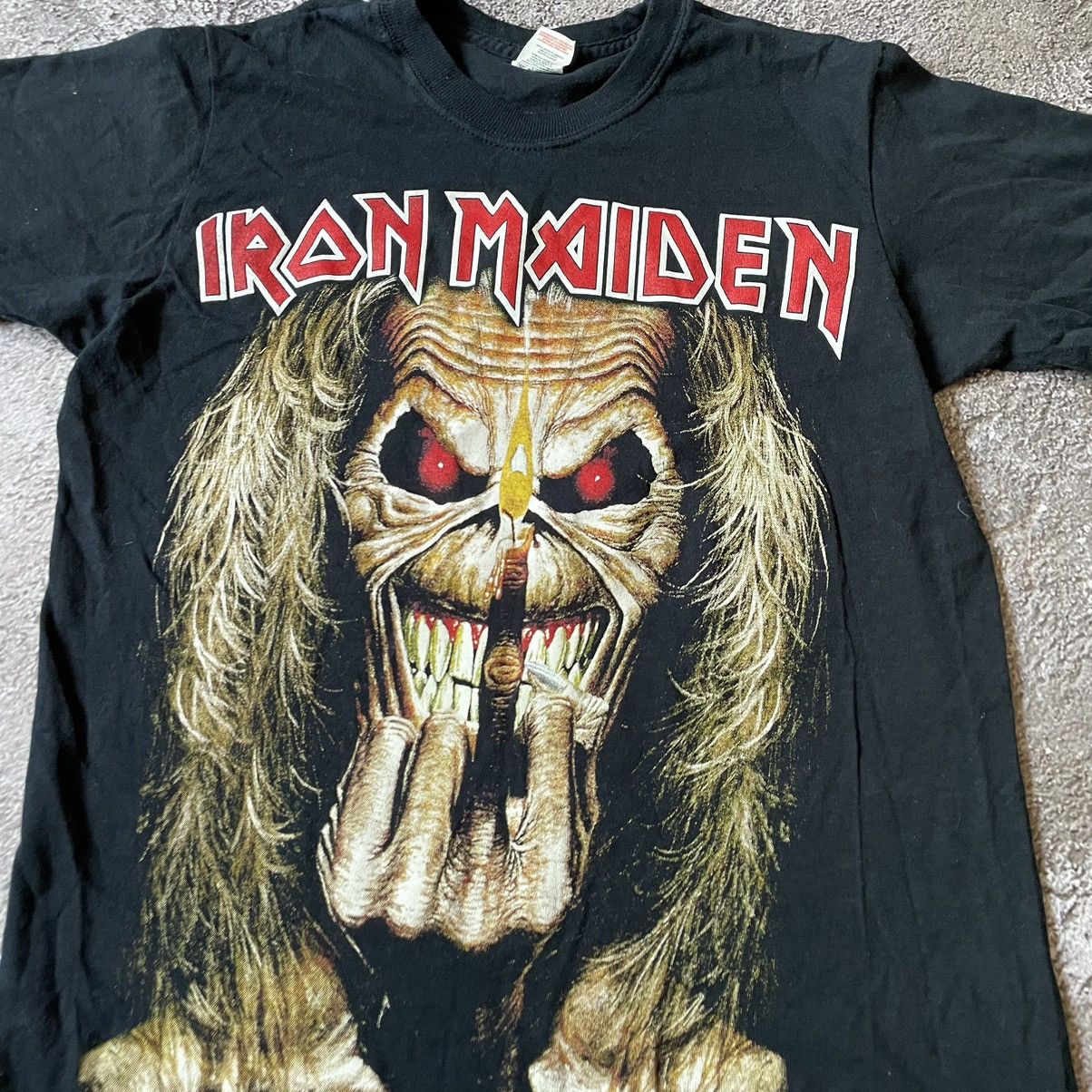 Vintage Vintage 90s Iron Maiden Graphic Band Tee Grunge Dark Slim S Size US S / EU 44-46 / 1 - 5 Thumbnail