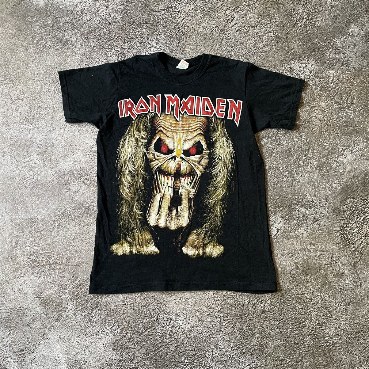 Vintage Vintage 90s Iron Maiden Graphic Band Tee Grunge Dark Slim S Size US S / EU 44-46 / 1 - 2 Thumbnail