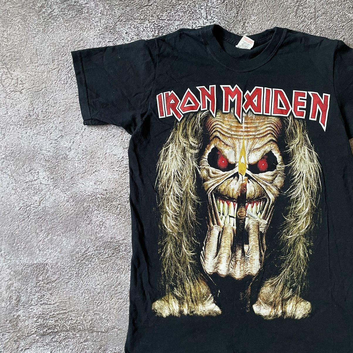 Vintage Vintage 90s Iron Maiden Graphic Band Tee Grunge Dark Slim S Size US S / EU 44-46 / 1 - 4 Thumbnail