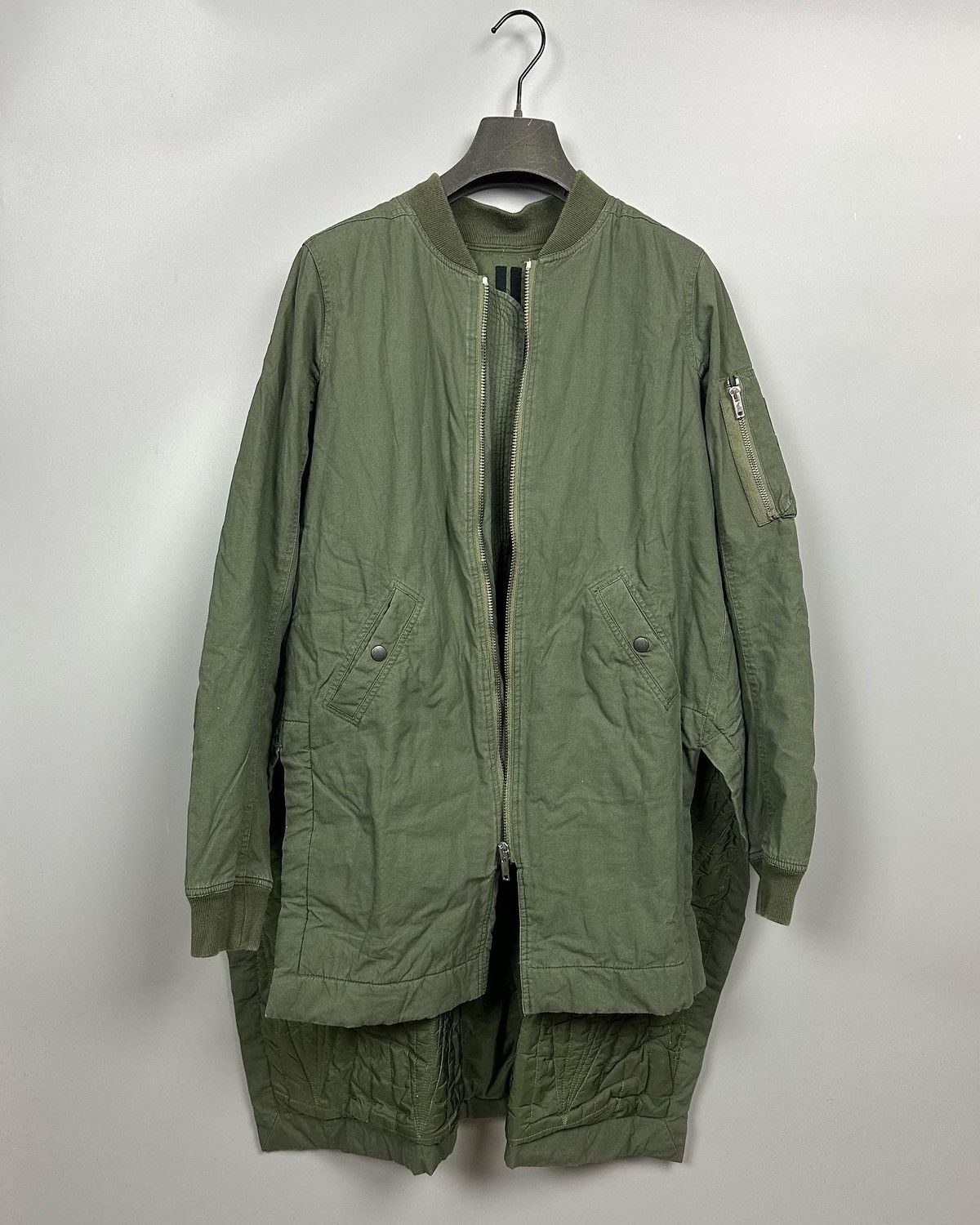 Rick Owens DRKSHDW Elongated Bomber Jacket Size US M / EU 48-50 / 2 - 4 Thumbnail