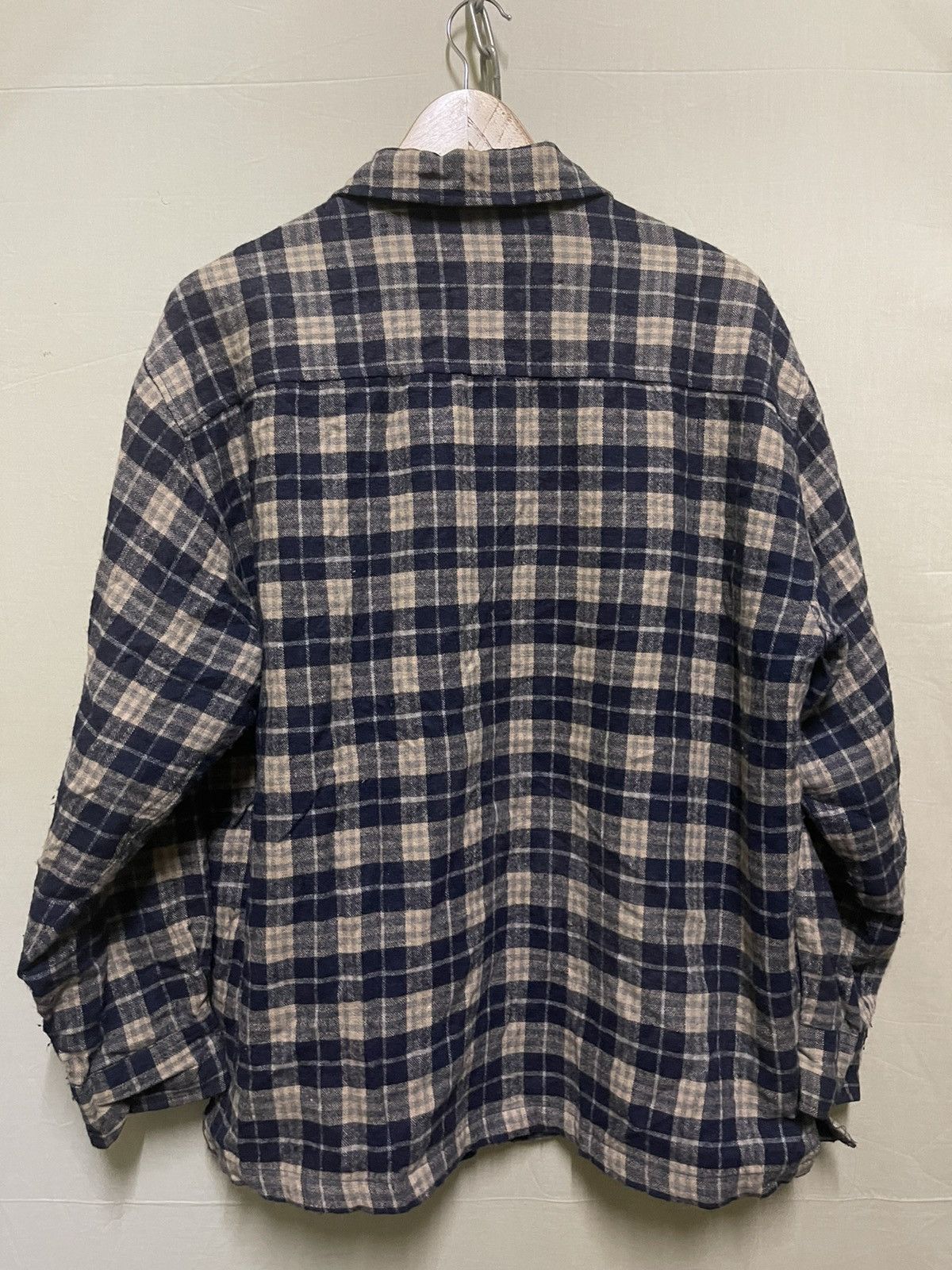 Converse × Vintage Converse Checked Flannel Shirt Zipper Pocket Size US L / EU 52-54 / 3 - 11 Thumbnail