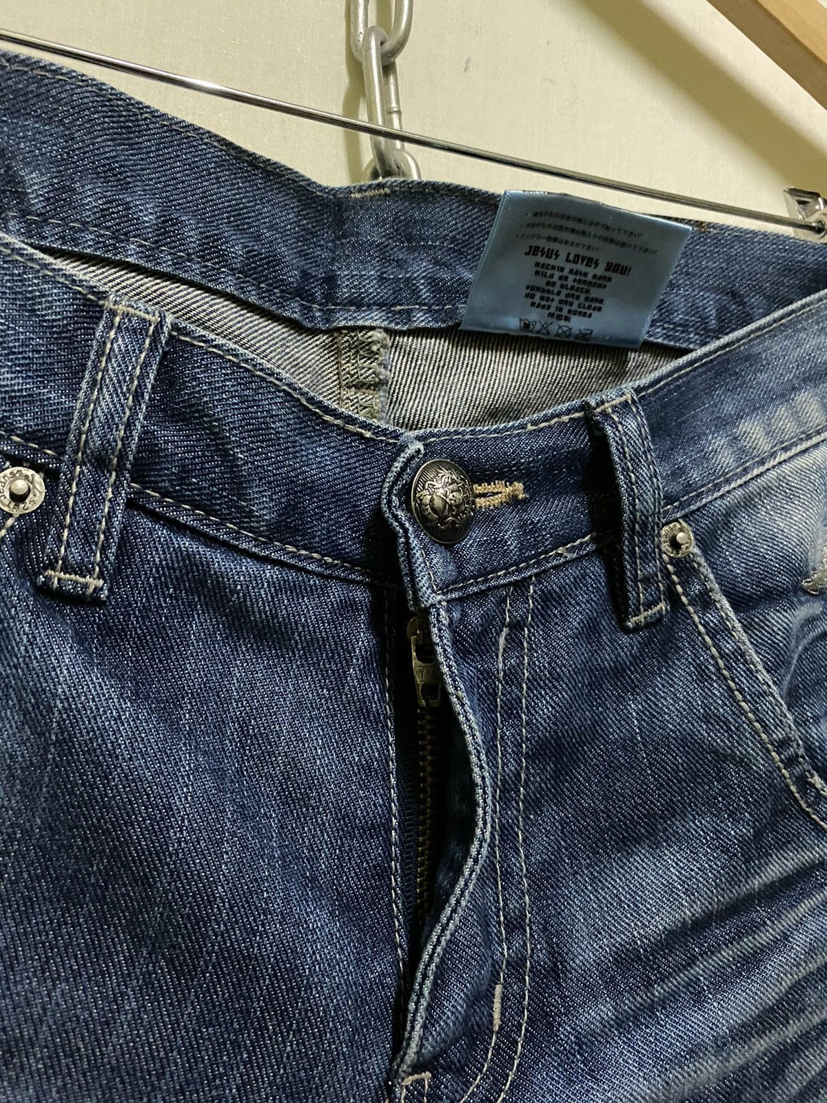 Japanese Brand Jesus Loves You! Jeans Size US 30 / EU 46 - 9 Thumbnail