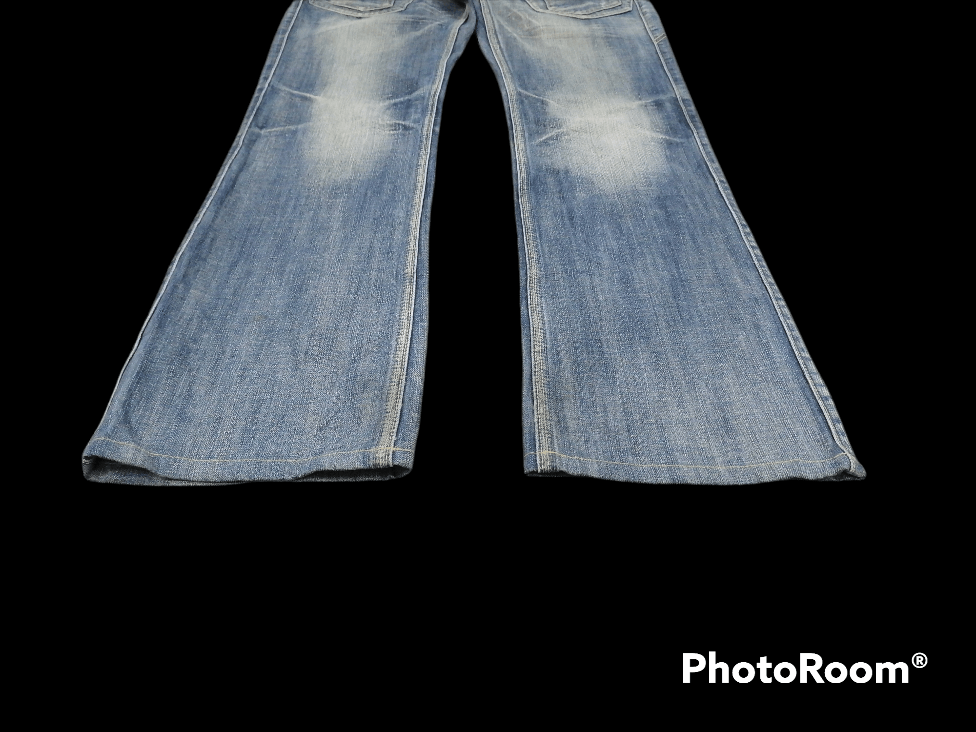 Matsuda Flare Jeans Nicole Club For Men Claw Mark Denim Bushpants Size US 30 / EU 46 - 2 Thumbnail