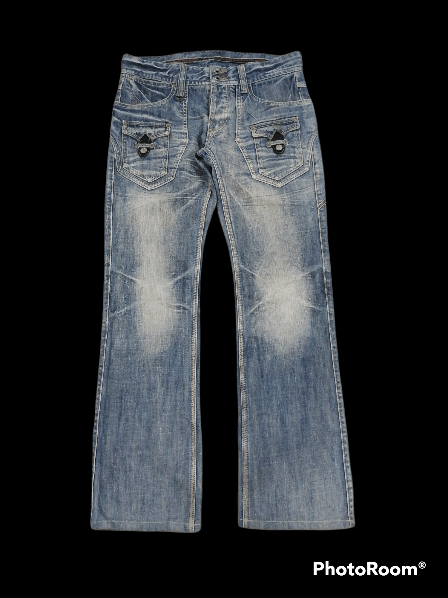 Matsuda Flare Jeans Nicole Club For Men Claw Mark Denim Bushpants Size US 30 / EU 46 - 1 Thumbnail