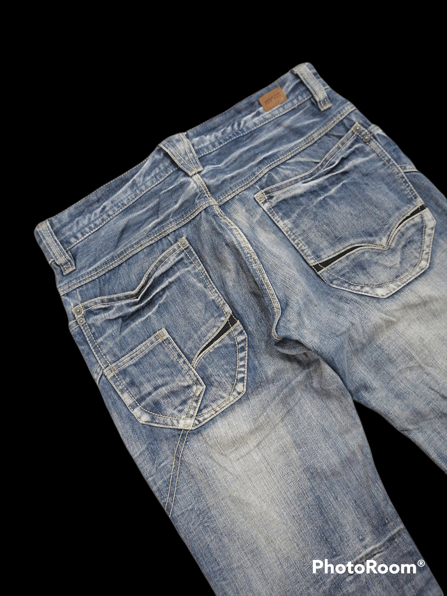 Matsuda Flare Jeans Nicole Club For Men Claw Mark Denim Bushpants Size US 30 / EU 46 - 6 Thumbnail