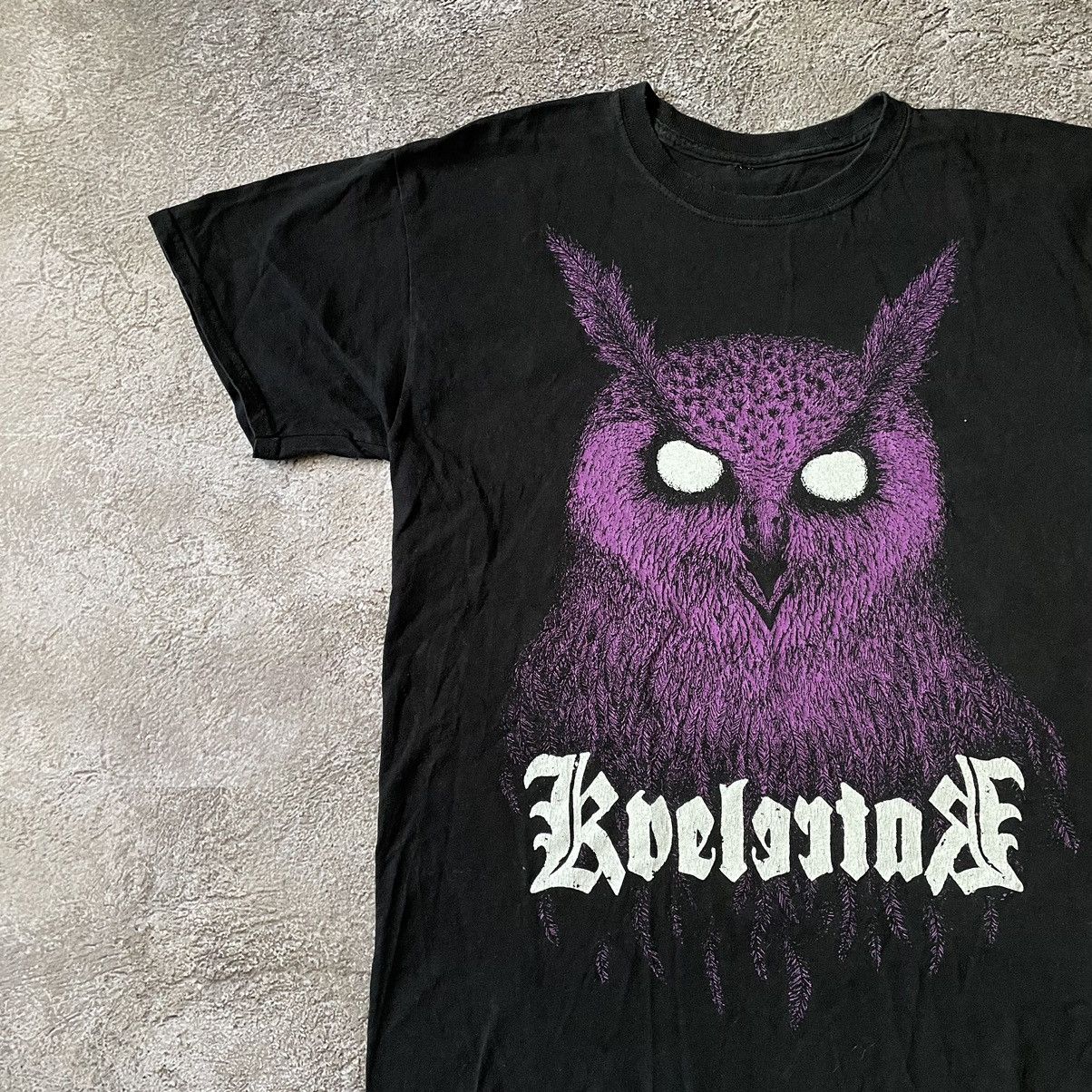 Vintage Vintage Y2K Grunge Owl Graphic Band Tee Purple Faded Baggy M Size US M / EU 48-50 / 2 - 5 Thumbnail