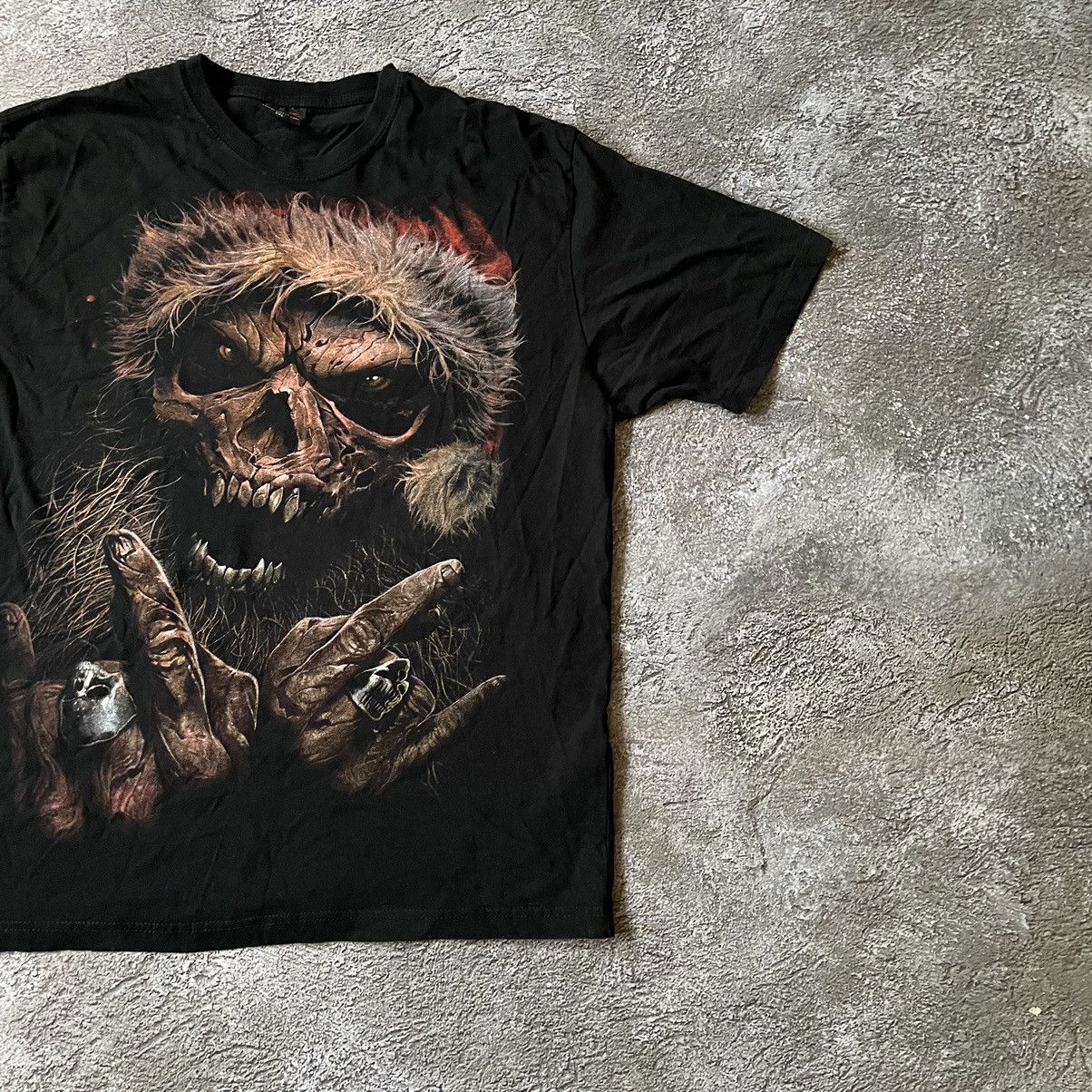 Vintage Vintage 90s Skull Graphic Tee Dark Horror Grunge Relaxed XL Size US XL / EU 56 / 4 - 3 Thumbnail