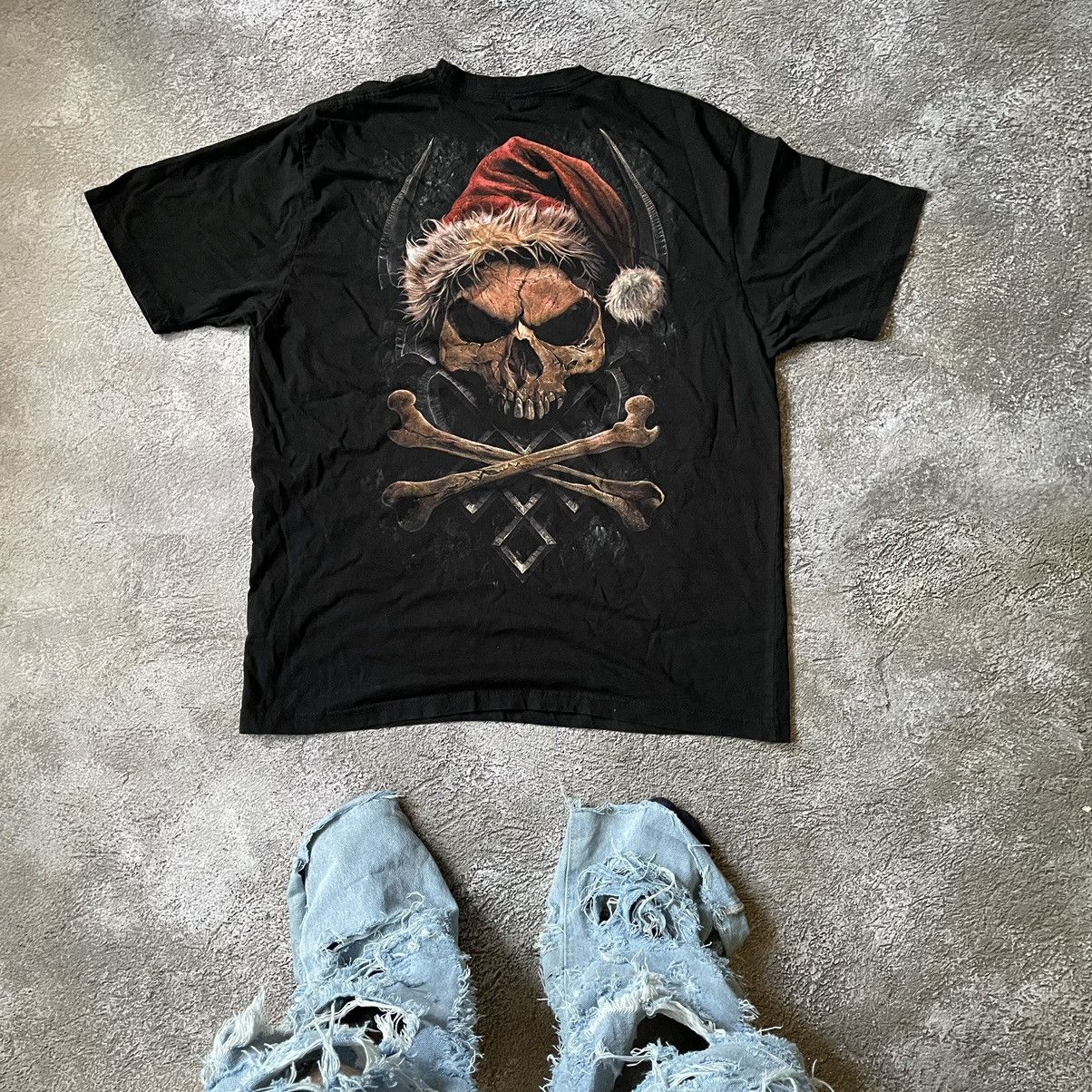 Vintage Vintage 90s Skull Graphic Tee Dark Horror Grunge Relaxed XL Size US XL / EU 56 / 4 - 7 Thumbnail