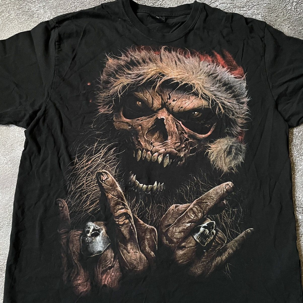 Vintage Vintage 90s Skull Graphic Tee Dark Horror Grunge Relaxed XL Size US XL / EU 56 / 4 - 5 Thumbnail