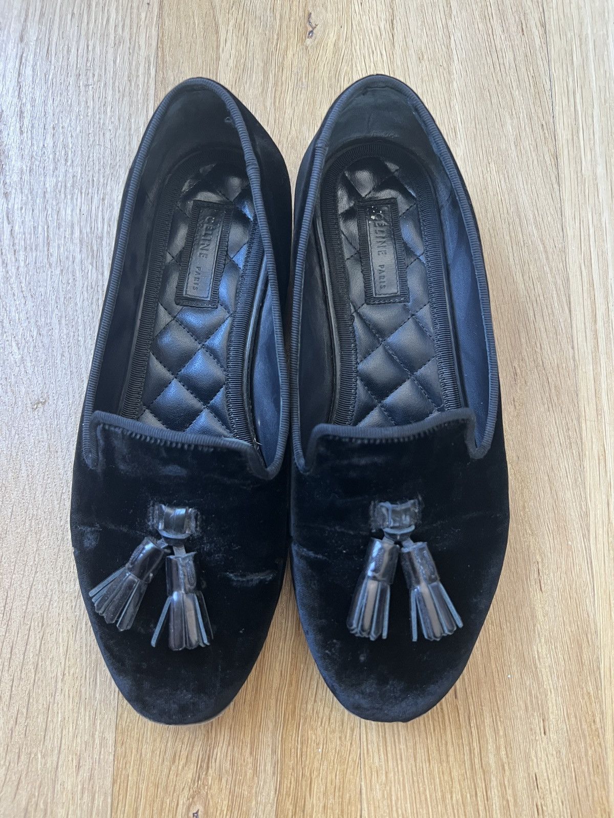 Celine × Vintage Velvet Loafer Size US 7.5 / IT 37.5 - 1 Thumbnail