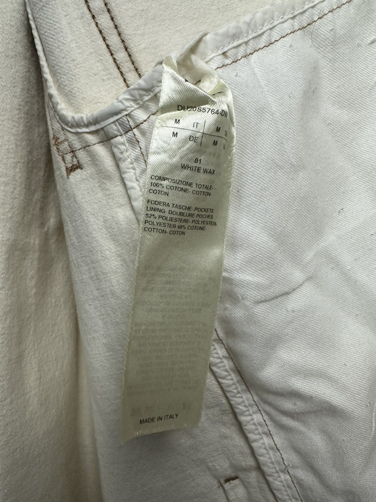 Rick Owens DRKSHDW White Wax Boxy Denim Vest Size US L / EU 52-54 / 3 - 6 Thumbnail