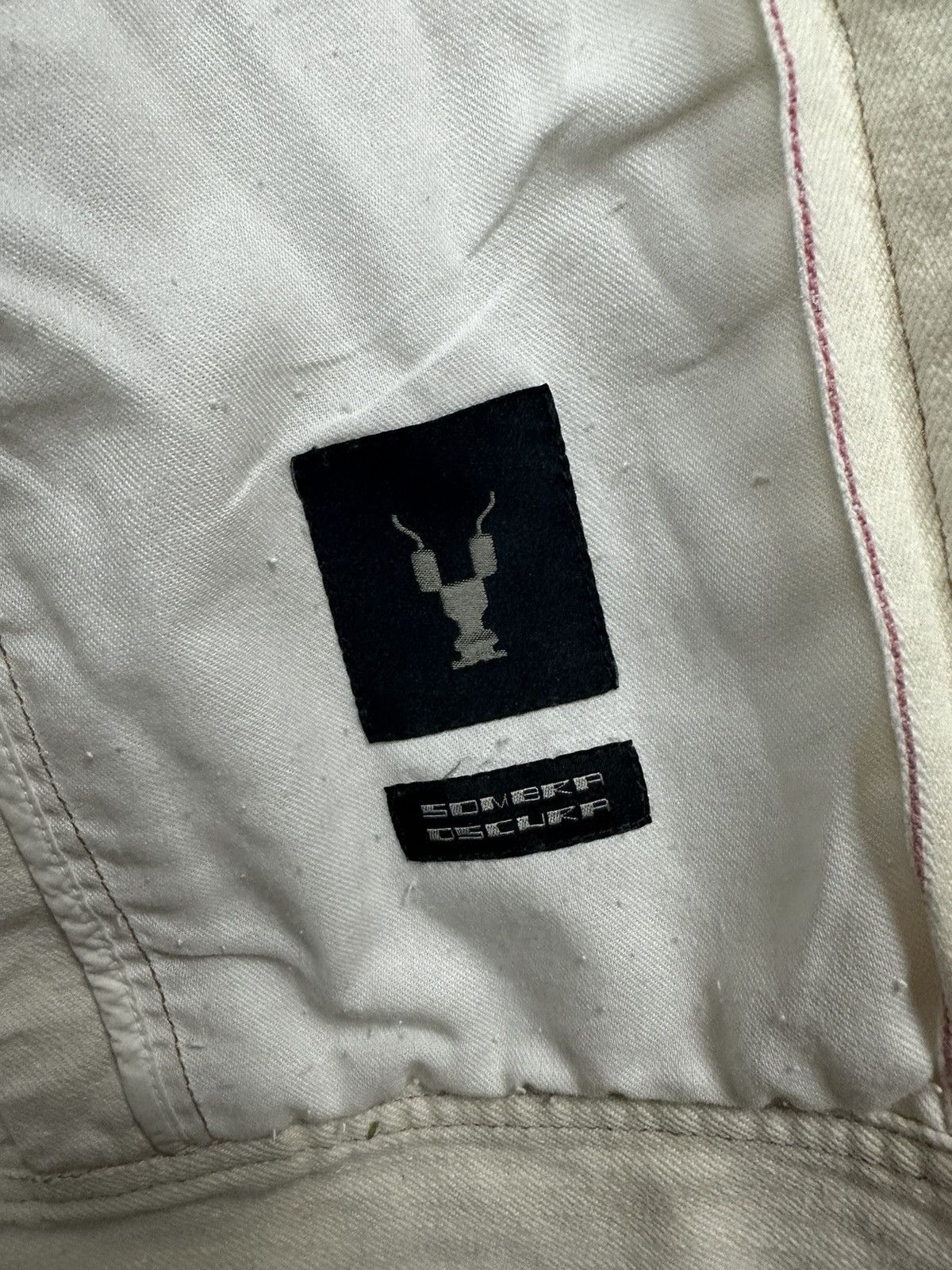 Rick Owens DRKSHDW White Wax Boxy Denim Vest Size US L / EU 52-54 / 3 - 7 Thumbnail