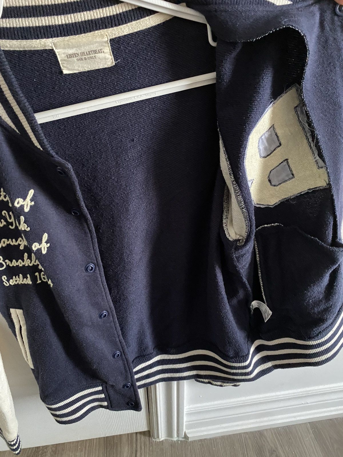 Japanese Brand Varsity Jacket Brooklyn Navy White Size US S / EU 44-46 / 1 - 6 Thumbnail