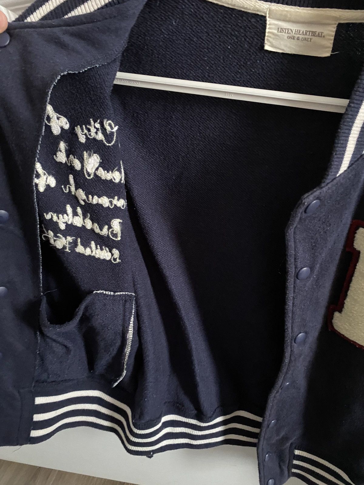 Japanese Brand Varsity Jacket Brooklyn Navy White Size US S / EU 44-46 / 1 - 5 Thumbnail