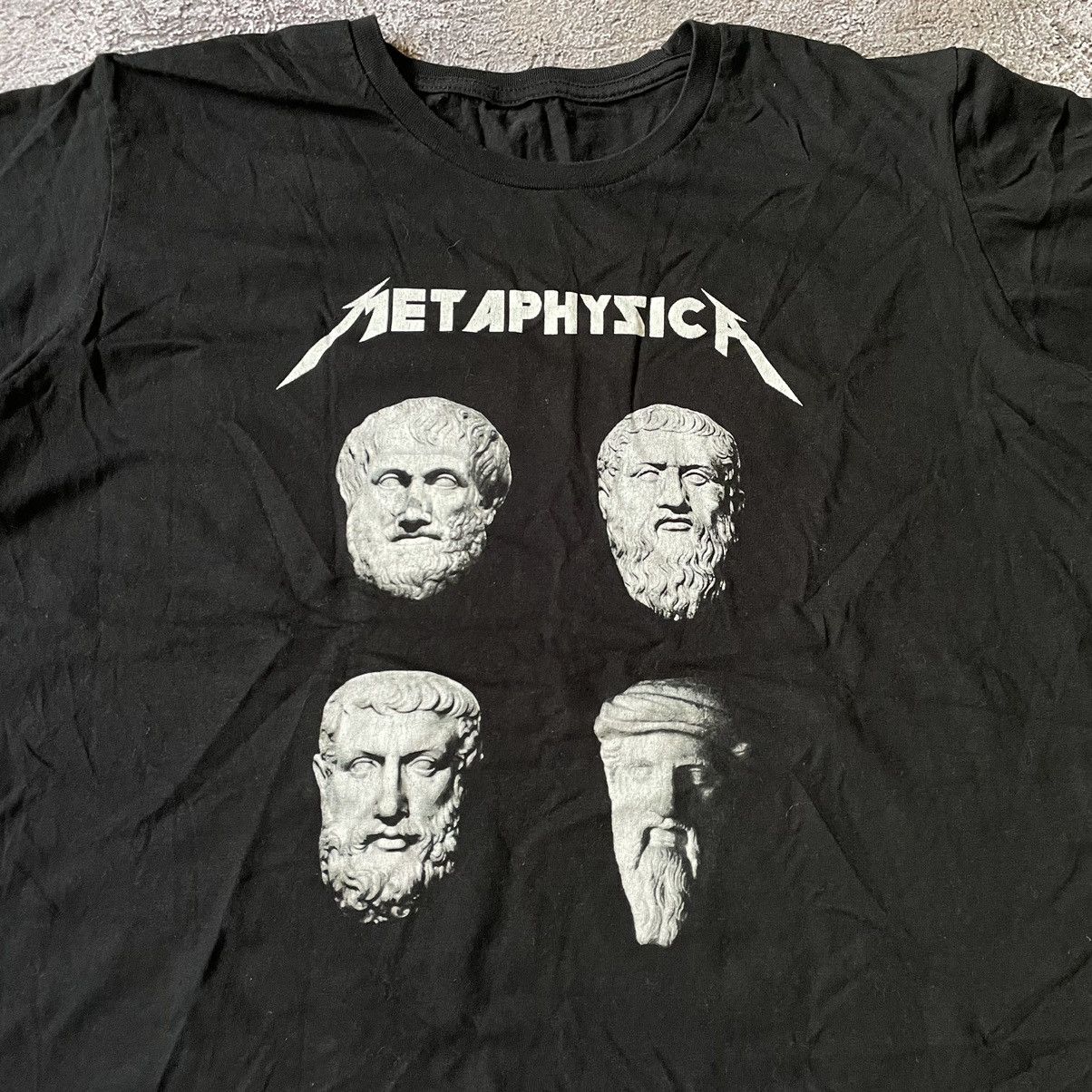 Band Tees Vintage Y2K Metaphysica Dead Face Creepy Horror Tee 90s Size US M / EU 48-50 / 2 - 5 Thumbnail