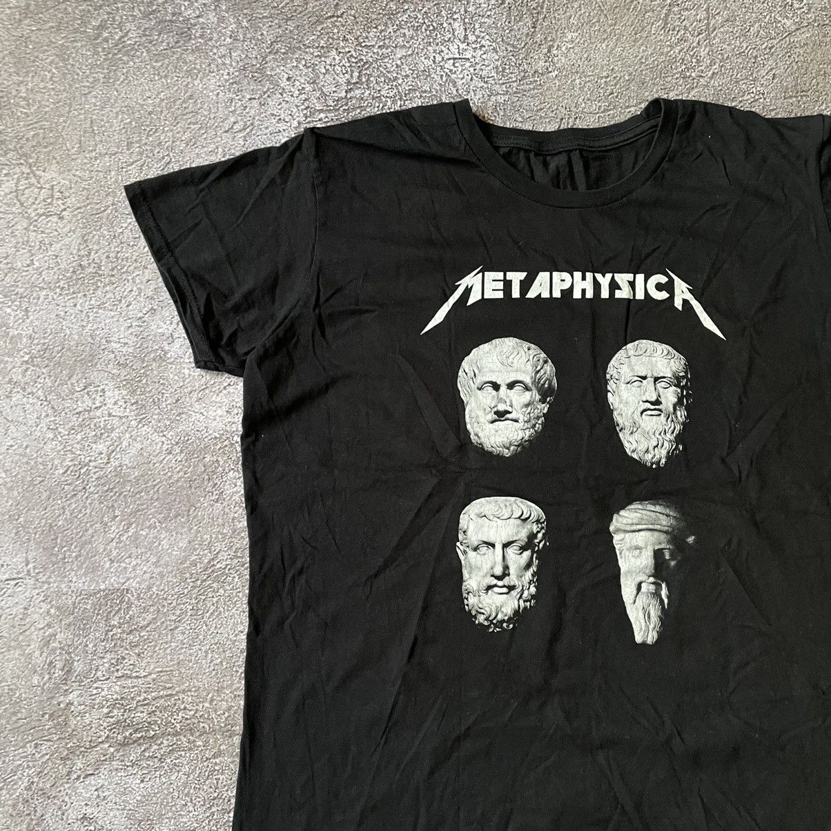 Band Tees Vintage Y2K Metaphysica Dead Face Creepy Horror Tee 90s Size US M / EU 48-50 / 2 - 4 Thumbnail