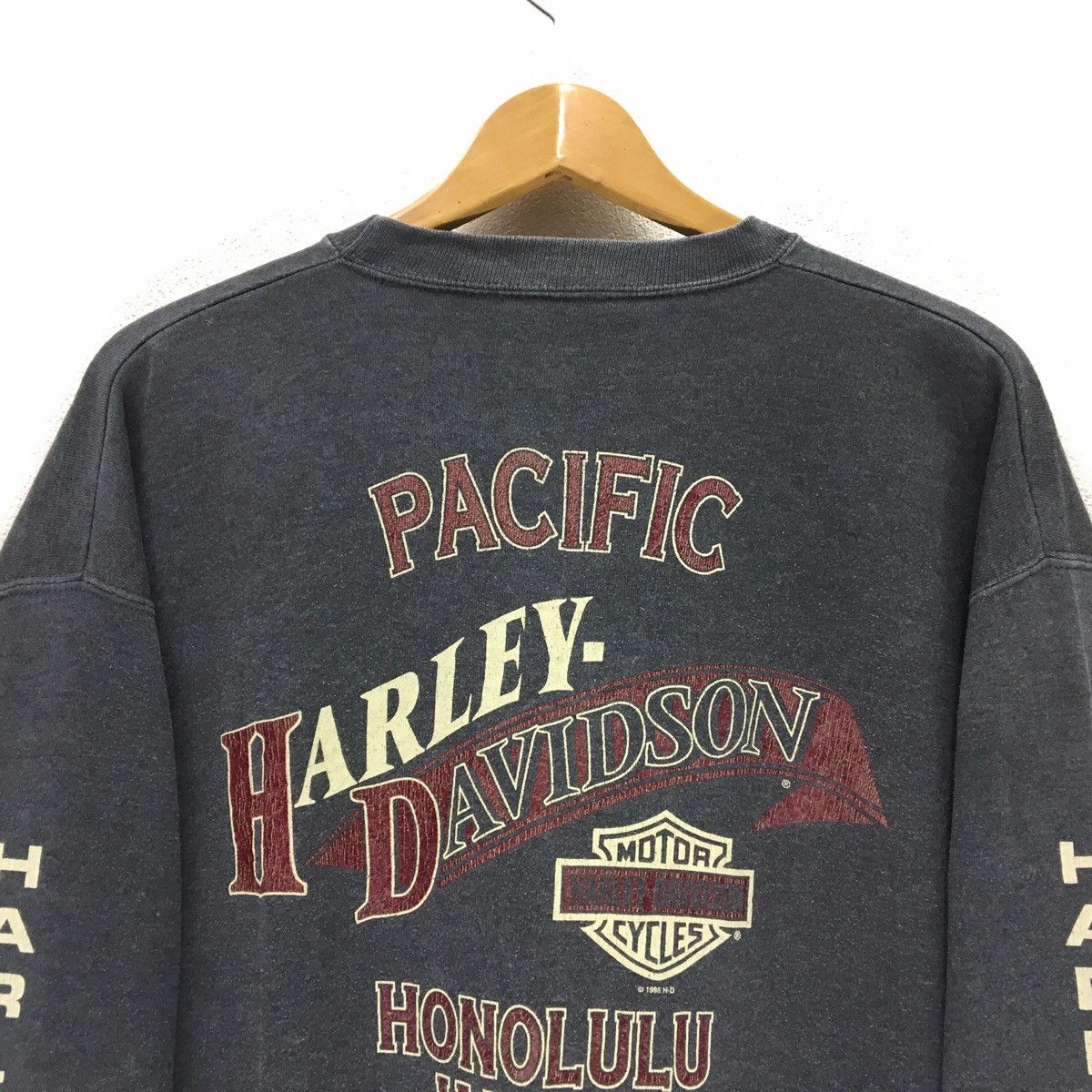 Harley Davidson × Vintage HARLEY DAVIDSON HD Honolulu Hawaii Sweatshirt Size US L / EU 52-54 / 3 - 5 Thumbnail