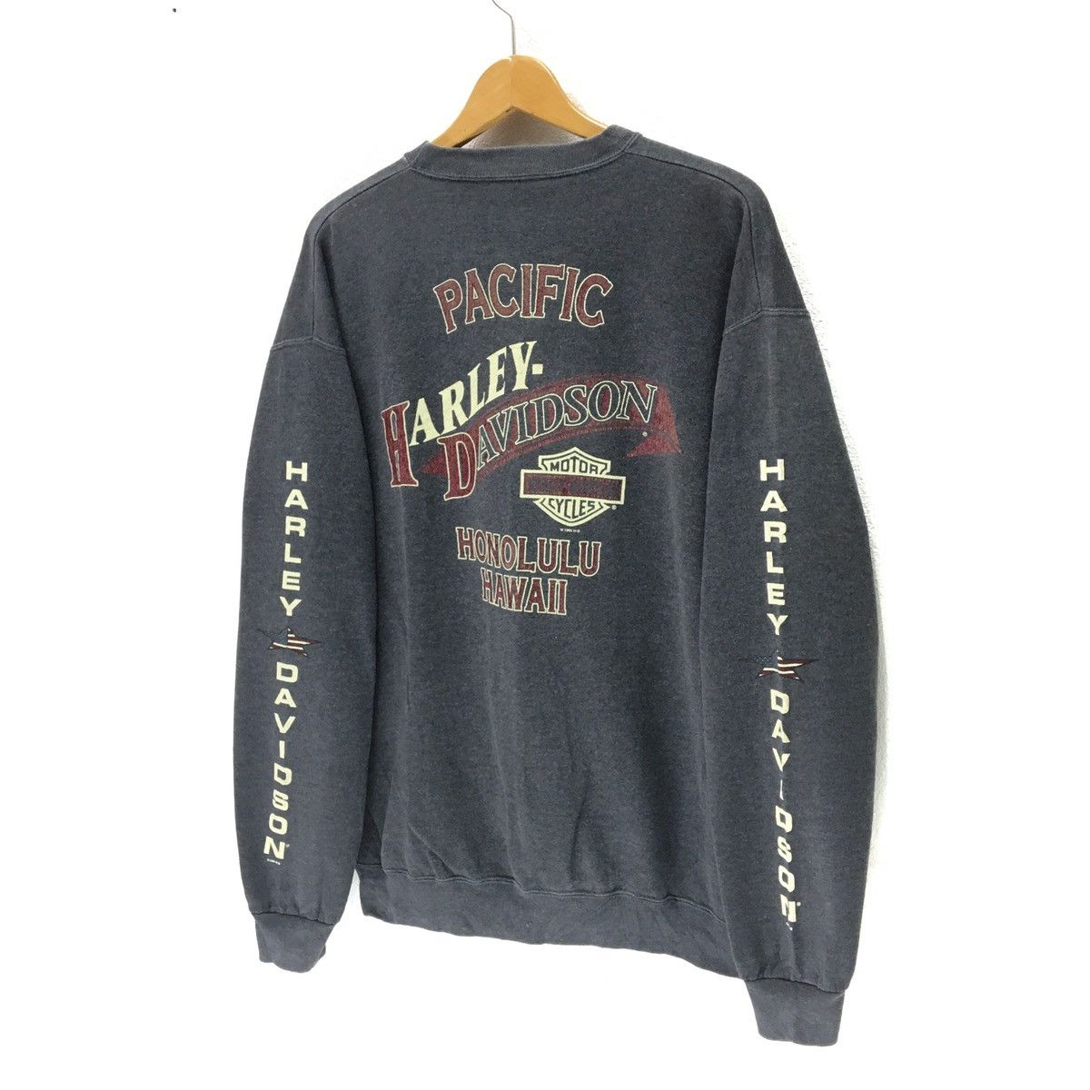 Harley Davidson × Vintage HARLEY DAVIDSON HD Honolulu Hawaii Sweatshirt Size US L / EU 52-54 / 3 - 7 Thumbnail