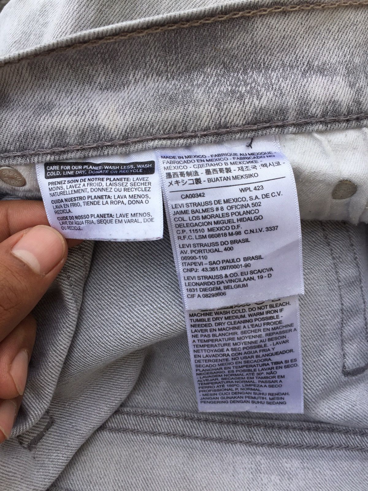 Levi's Vintage Levis Asid Wash Streetwear Denim Pants Size US 33 - 12 Thumbnail