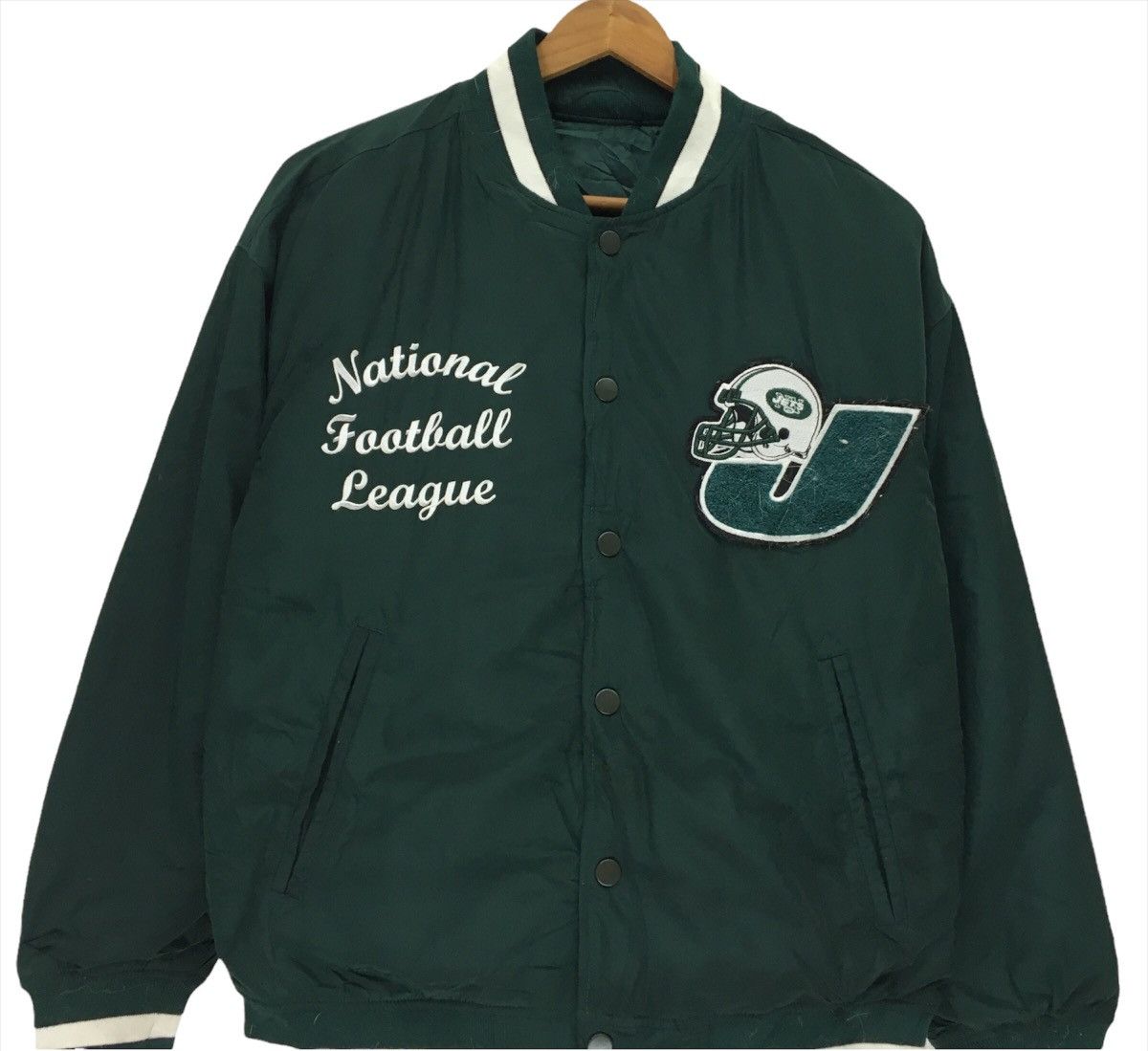 NFL × Sports Specialties NEW YORK JETS NFL Bomber Jacket Size US M / EU 48-50 / 2 - 4 Thumbnail