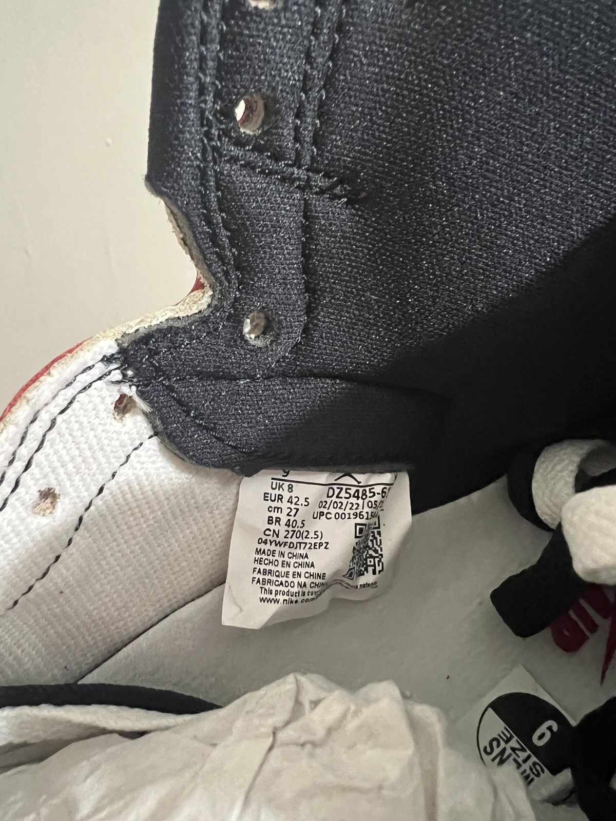 Jordan Brand × Nike Lost & found Jordan 1 Size US 9 / EU 42 - 6 Thumbnail