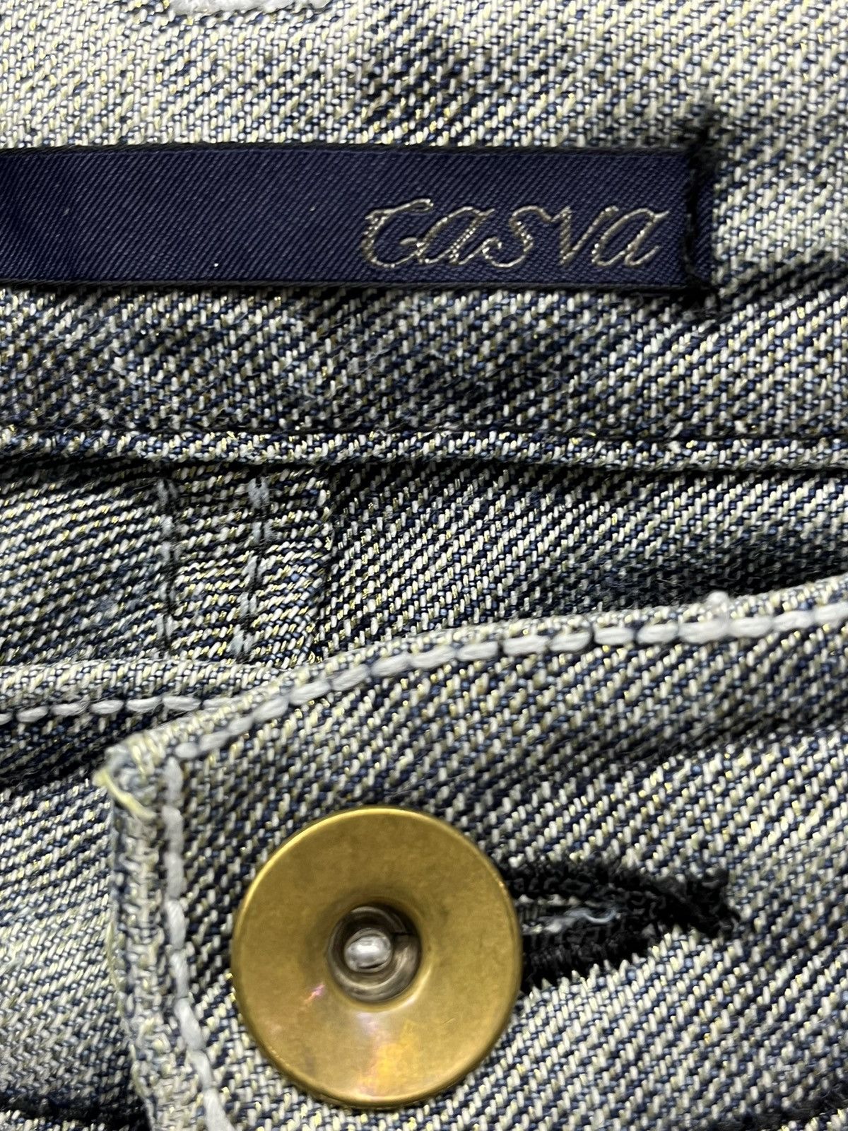 Life After Denim 🔥CASVA Designer Punk Ripped Distressed Denim Hysteric Style Size US 29 - 6 Thumbnail