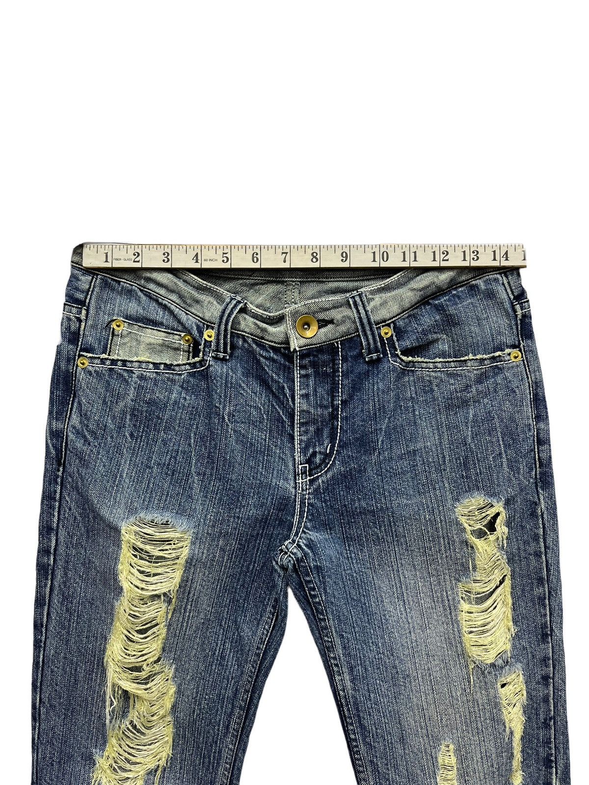 Life After Denim 🔥CASVA Designer Punk Ripped Distressed Denim Hysteric Style Size US 29 - 20 Thumbnail