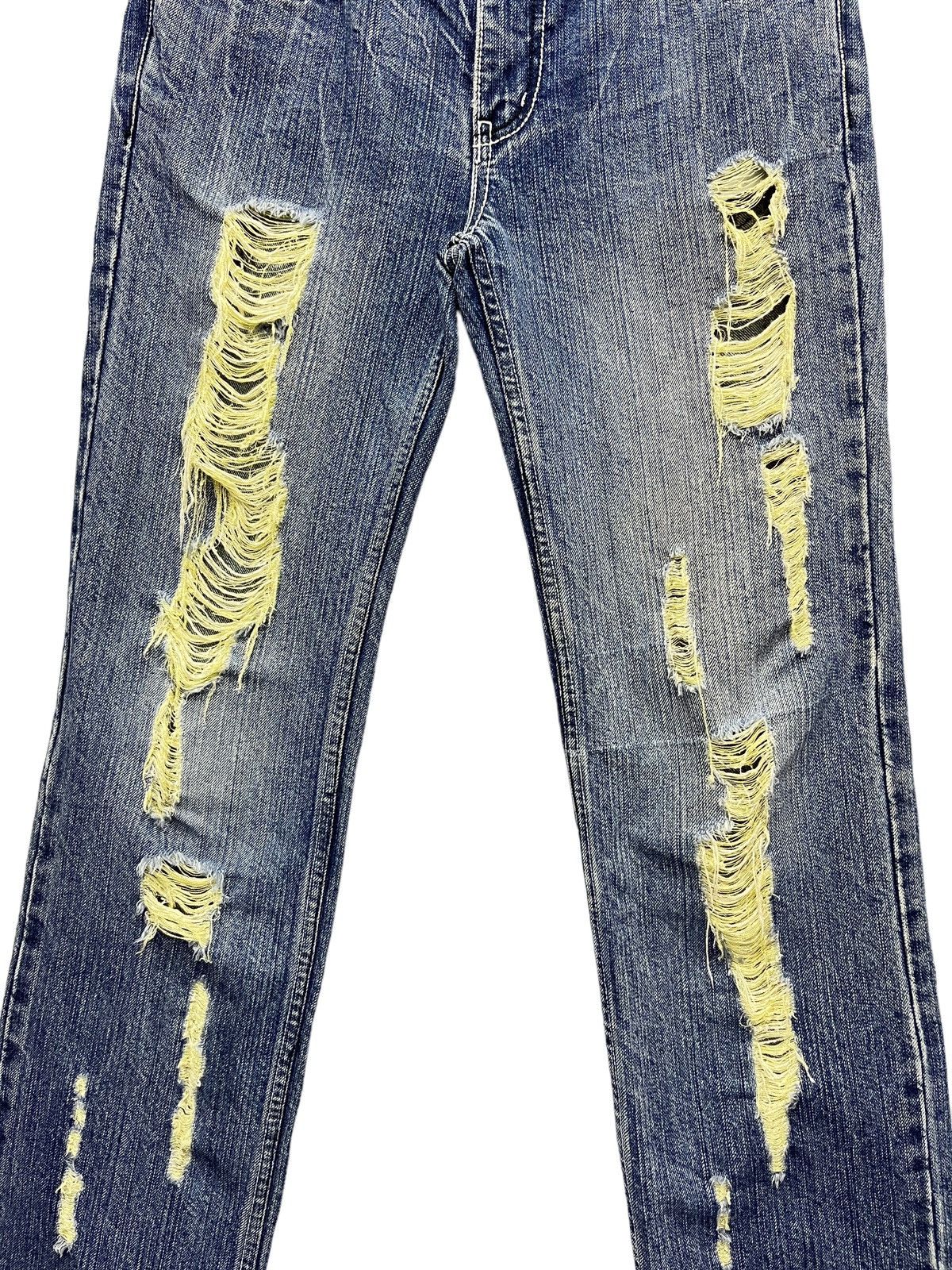 Life After Denim 🔥CASVA Designer Punk Ripped Distressed Denim Hysteric Style Size US 29 - 4 Thumbnail
