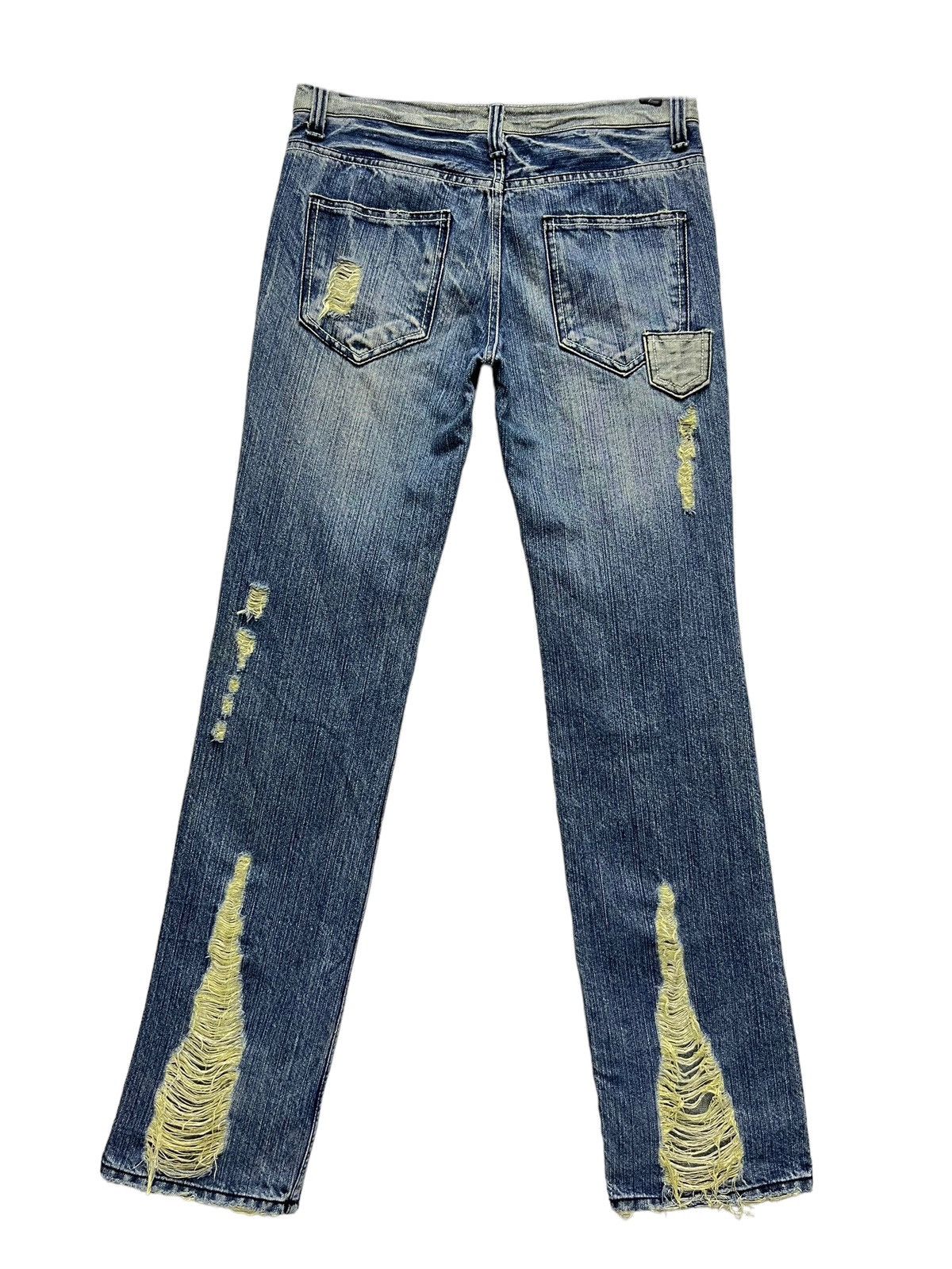 Life After Denim 🔥CASVA Designer Punk Ripped Distressed Denim Hysteric Style Size US 29 - 11 Thumbnail