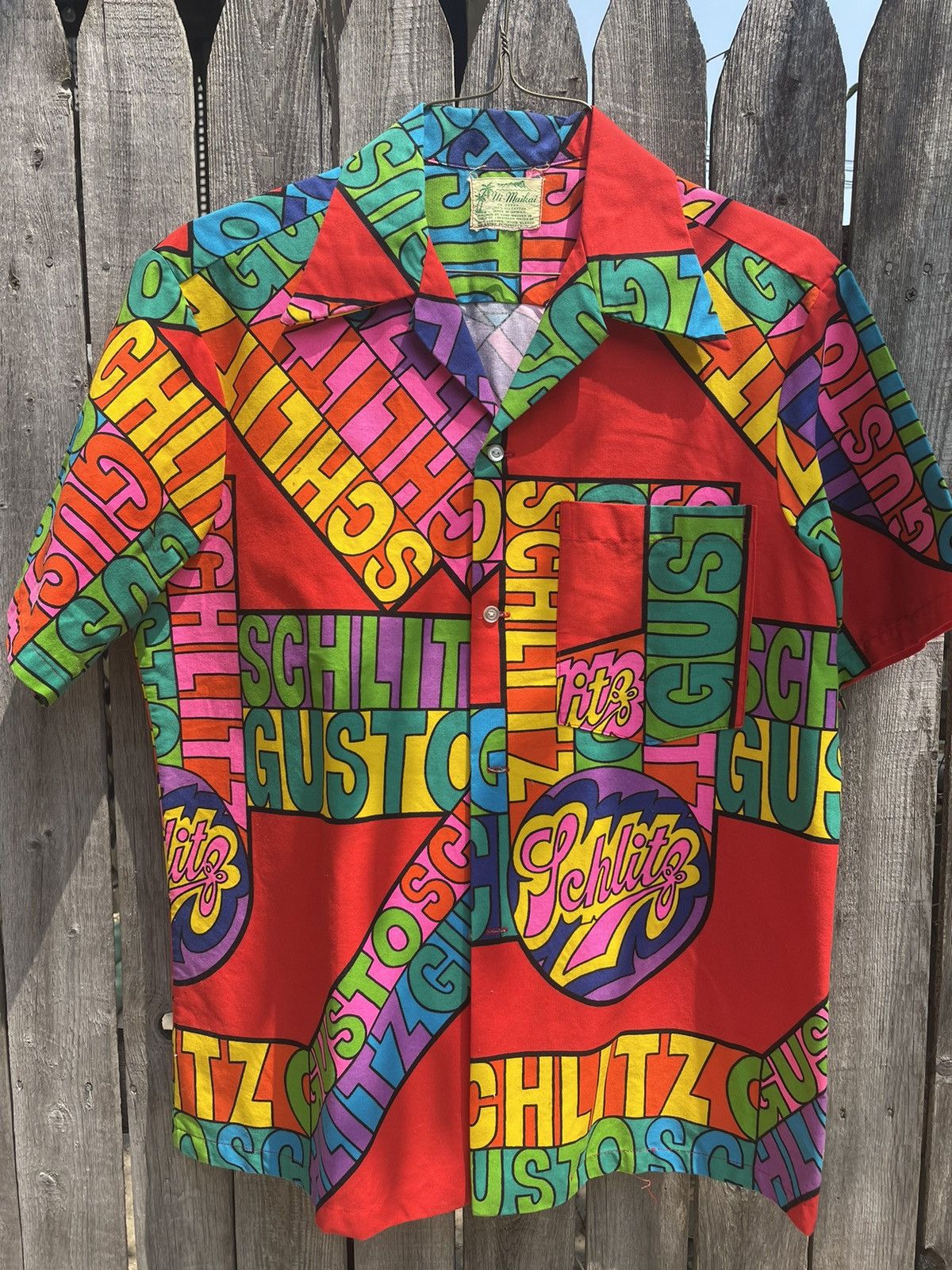 1960s Schlitz Gusto Hawaiian Shirt