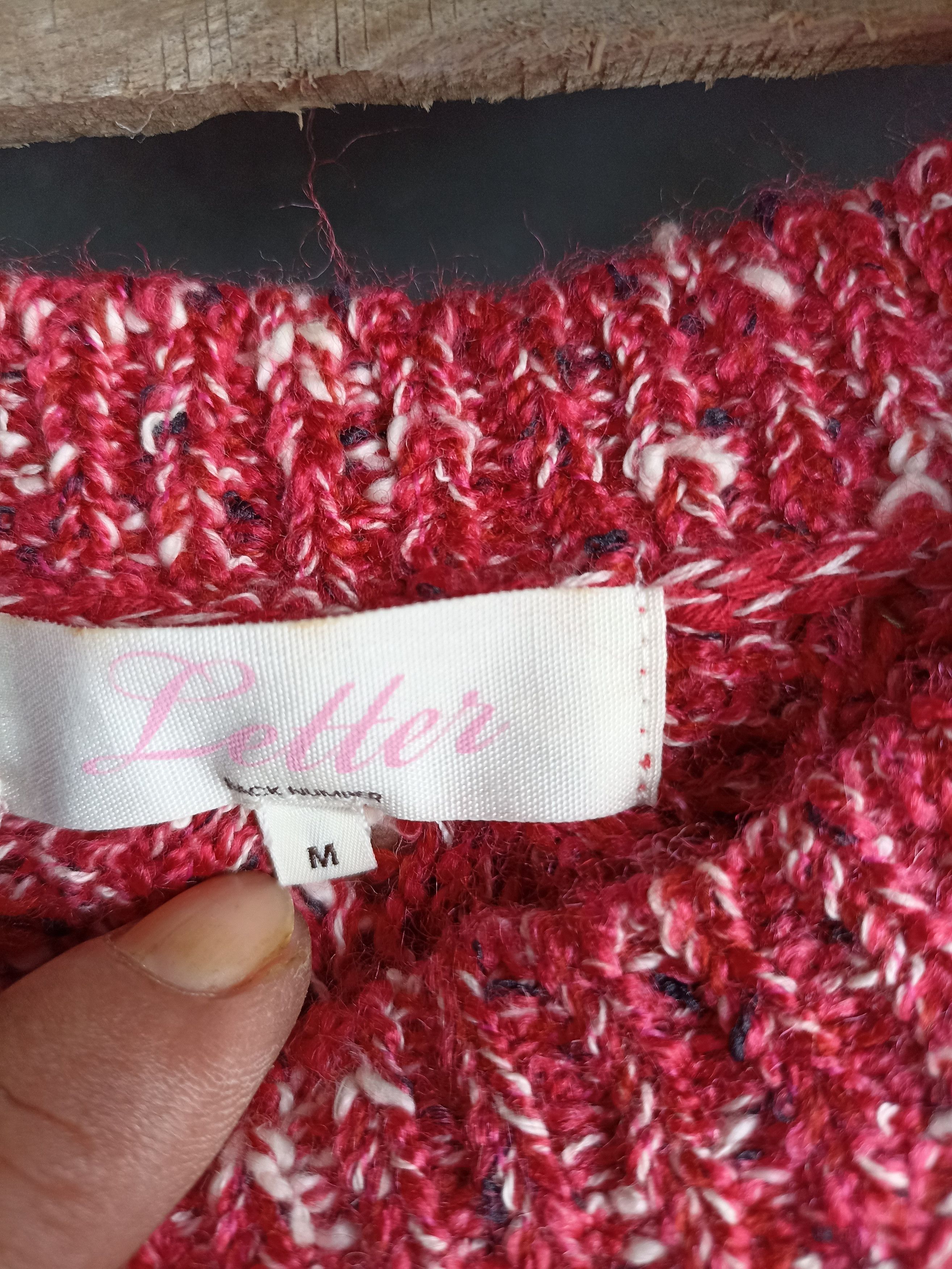 Aran Isles Knitwear × Homespun Knitwear × Japanese Brand Letter Back Number Knitwear Sweater Size M / US 6-8 / IT 42-44 - 4 Thumbnail