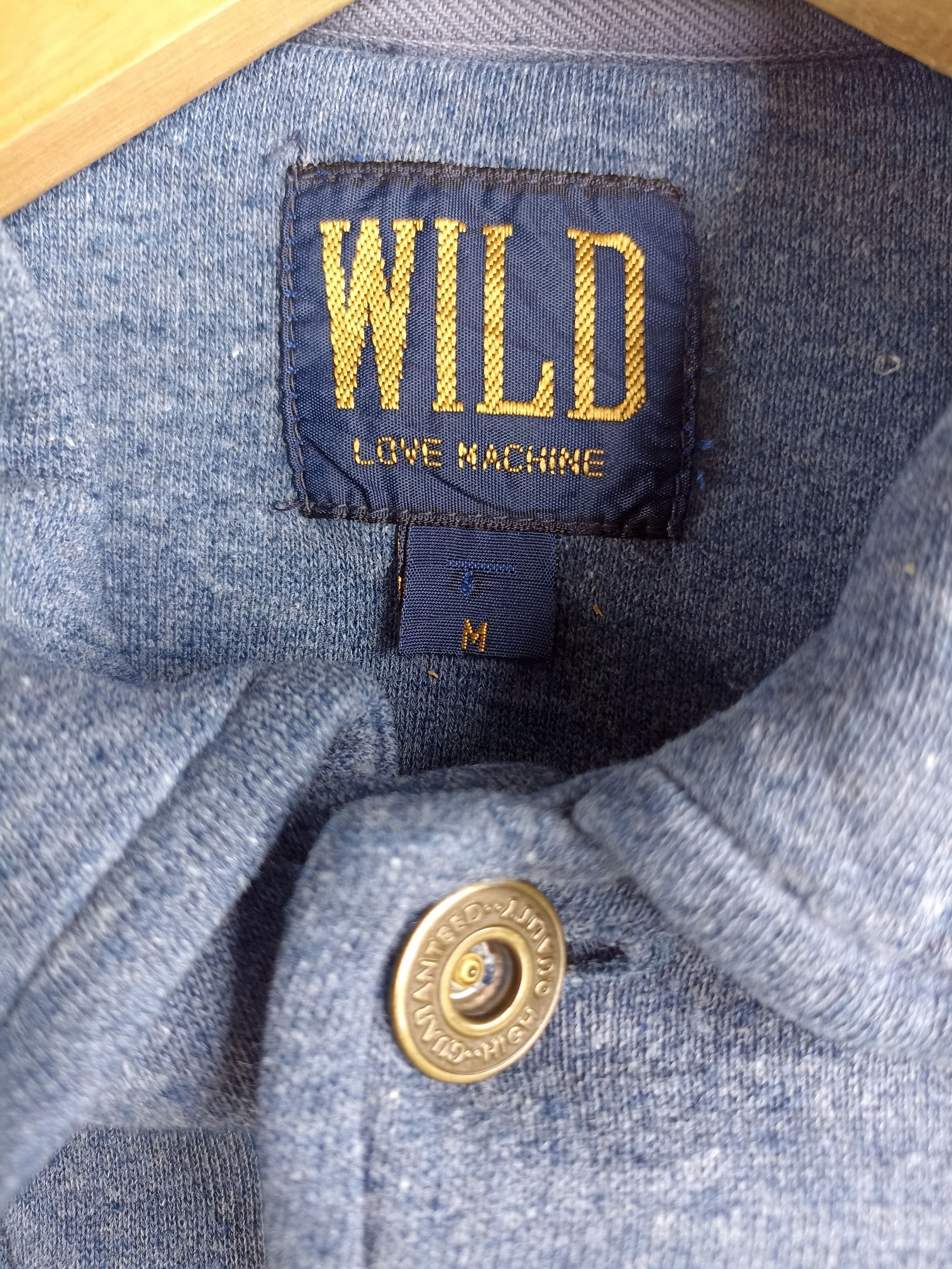 Japanese Brand × Vintage Vintage Wild Love Machine Cropped Sweat Jacket Size US M / EU 48-50 / 2 - 5 Thumbnail