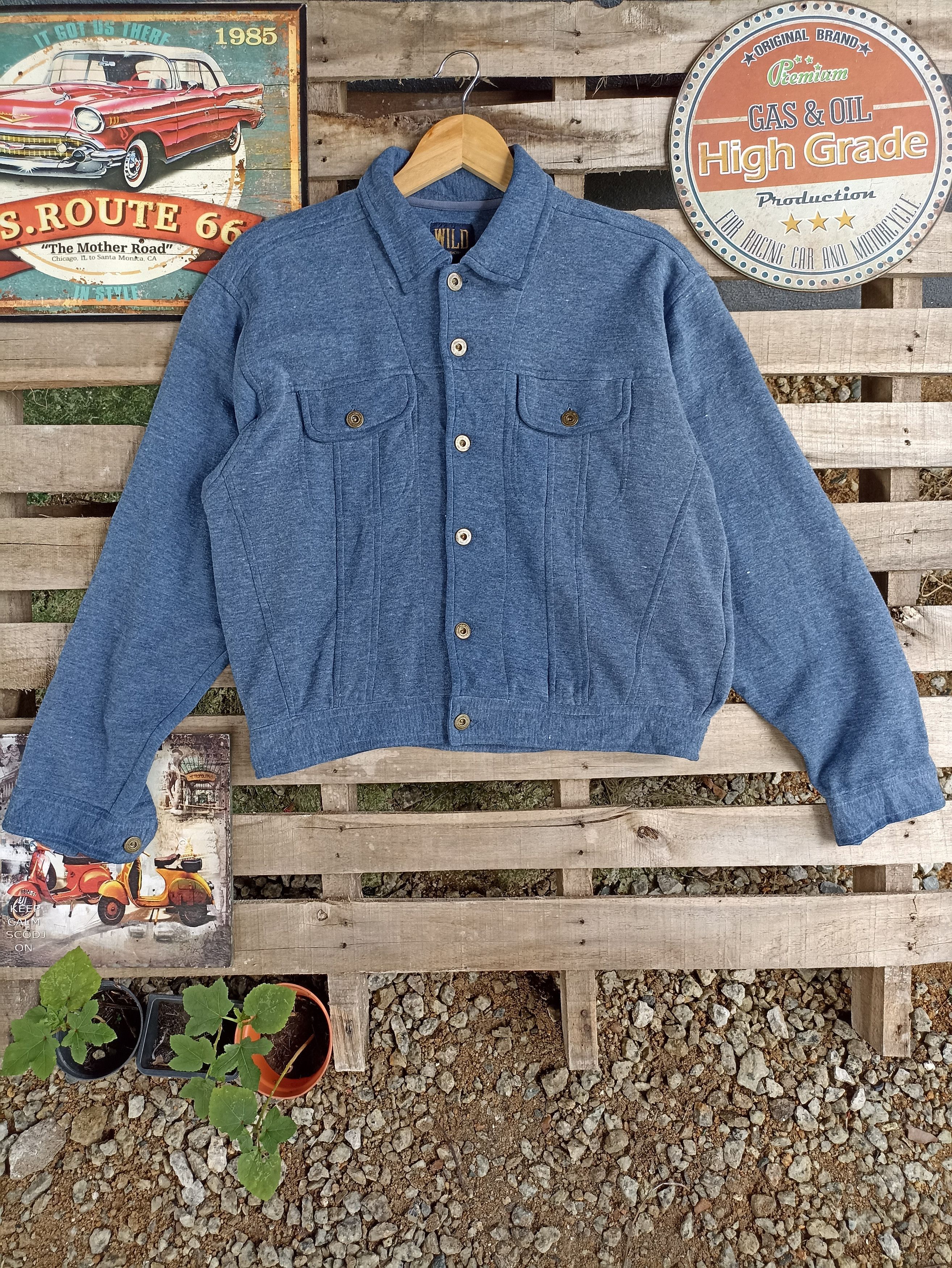 Japanese Brand × Vintage Vintage Wild Love Machine Cropped Sweat Jacket Size US M / EU 48-50 / 2 - 1 Thumbnail